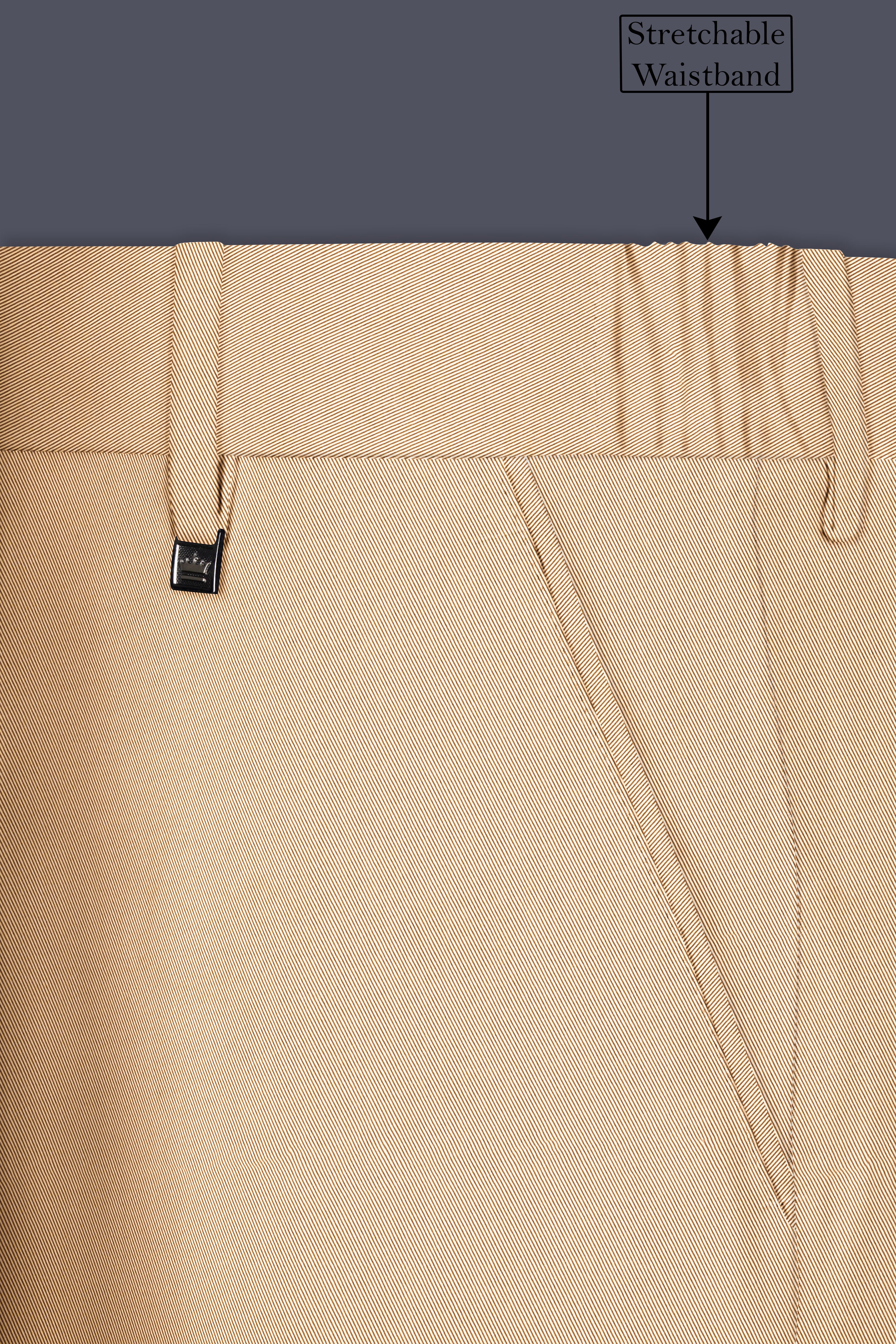 Beauroan-Sandrift Brown Premium Cotton Single Breasted Suit