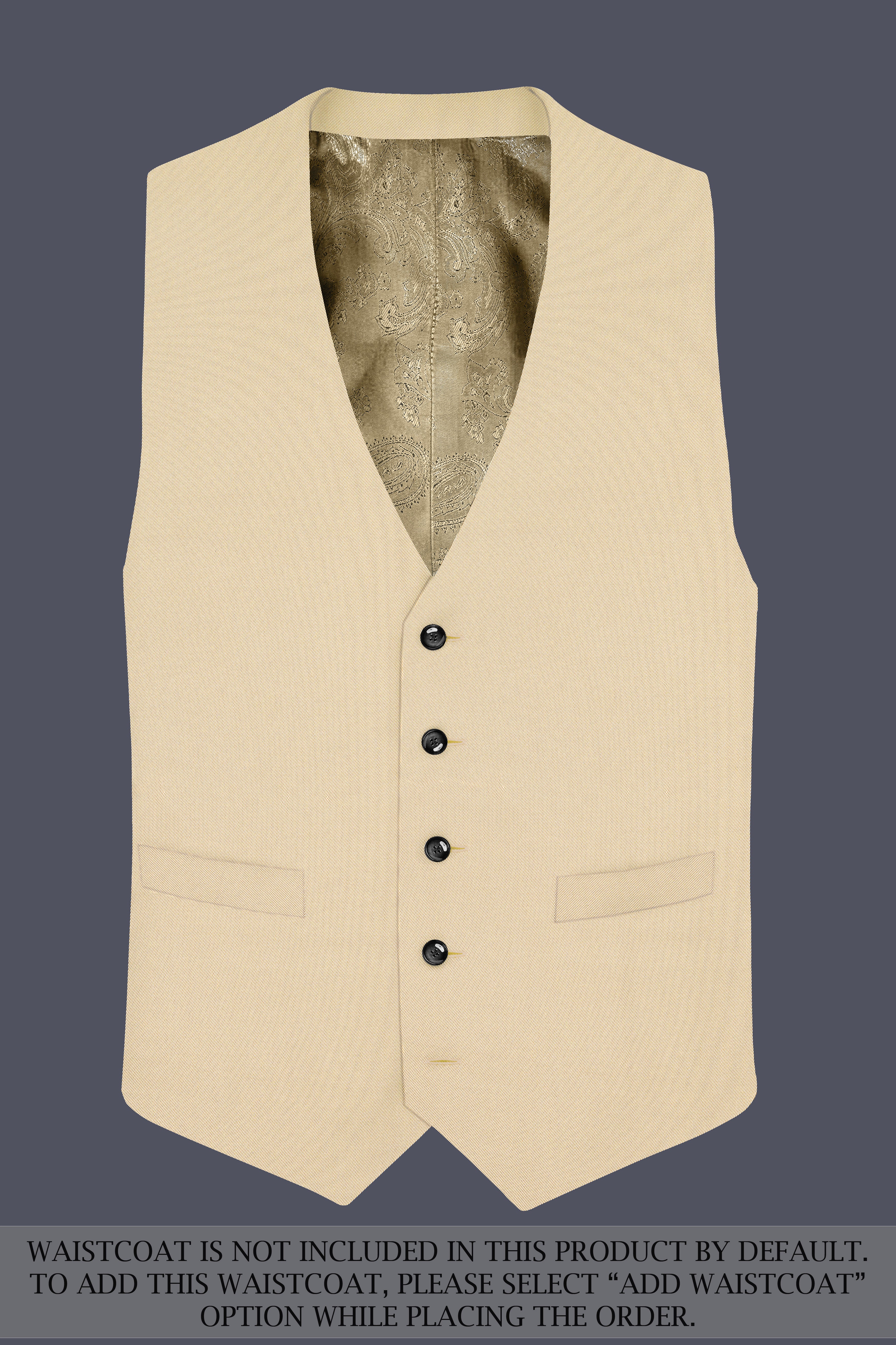 Beauroan-Sandrift Brown Premium Cotton Single Breasted Suit