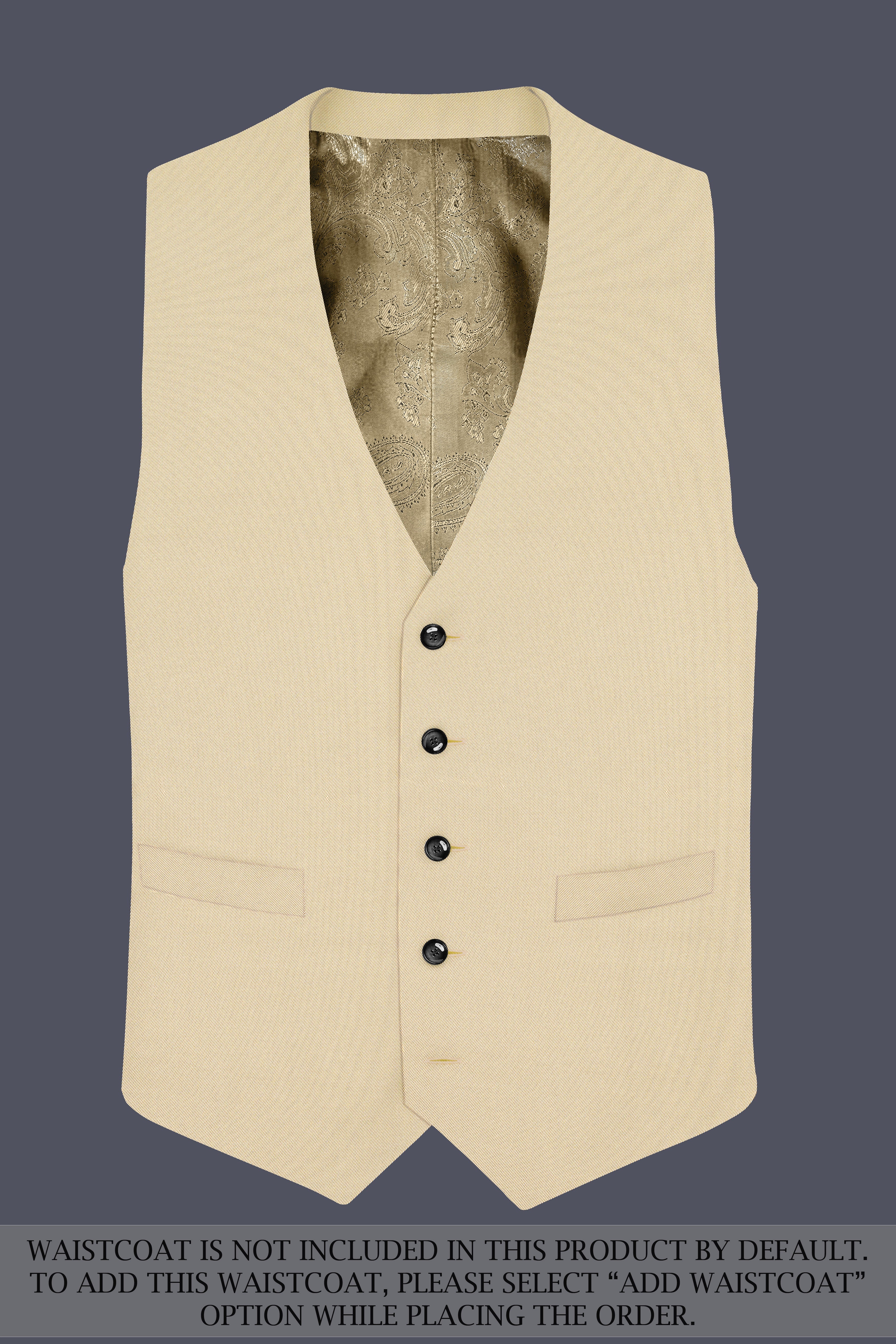 Beauroan-Sandrift Brown Premium Cotton Single Breasted Suit