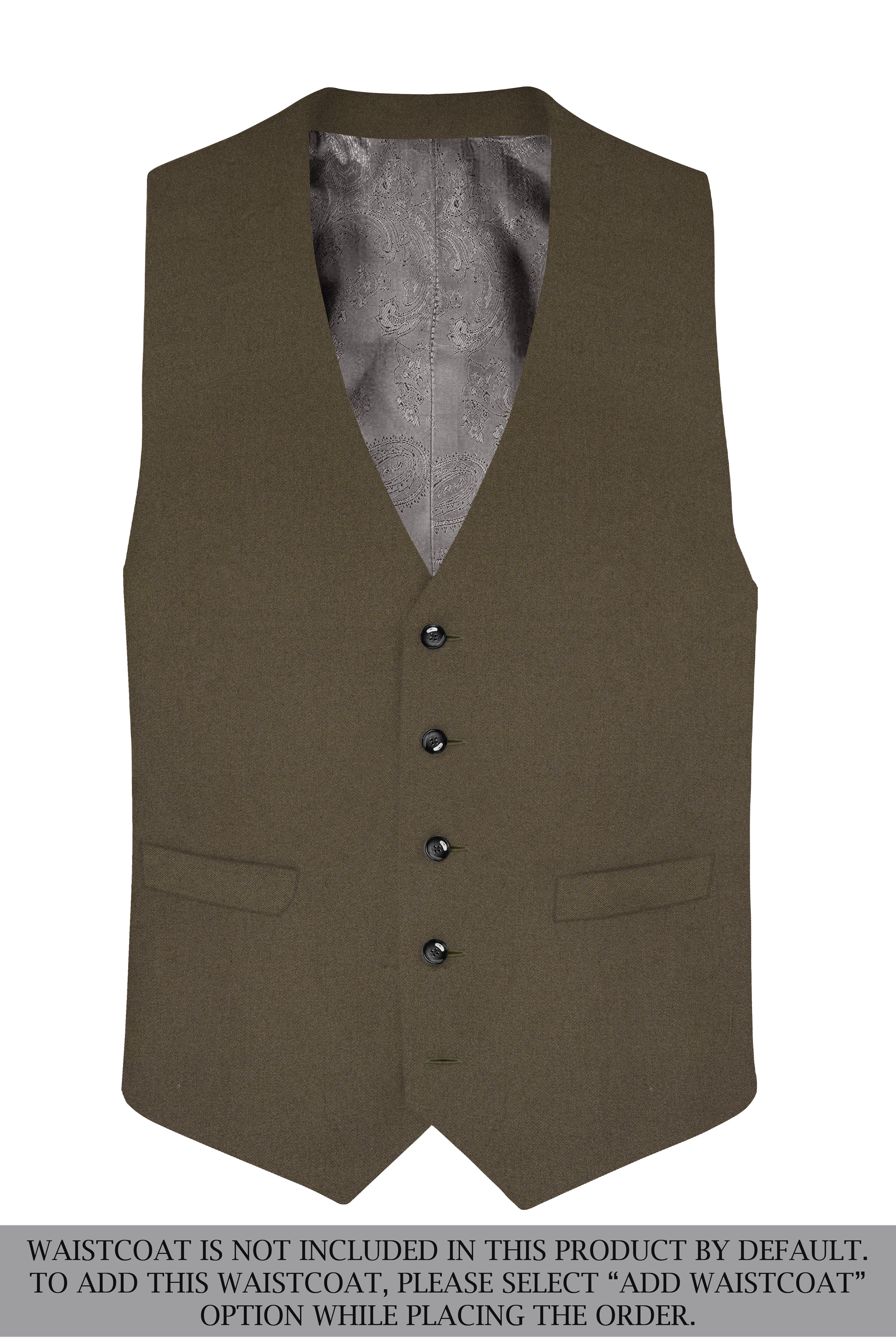 Mistran-Woodland Green Premium Cotton Double Breasted Suit