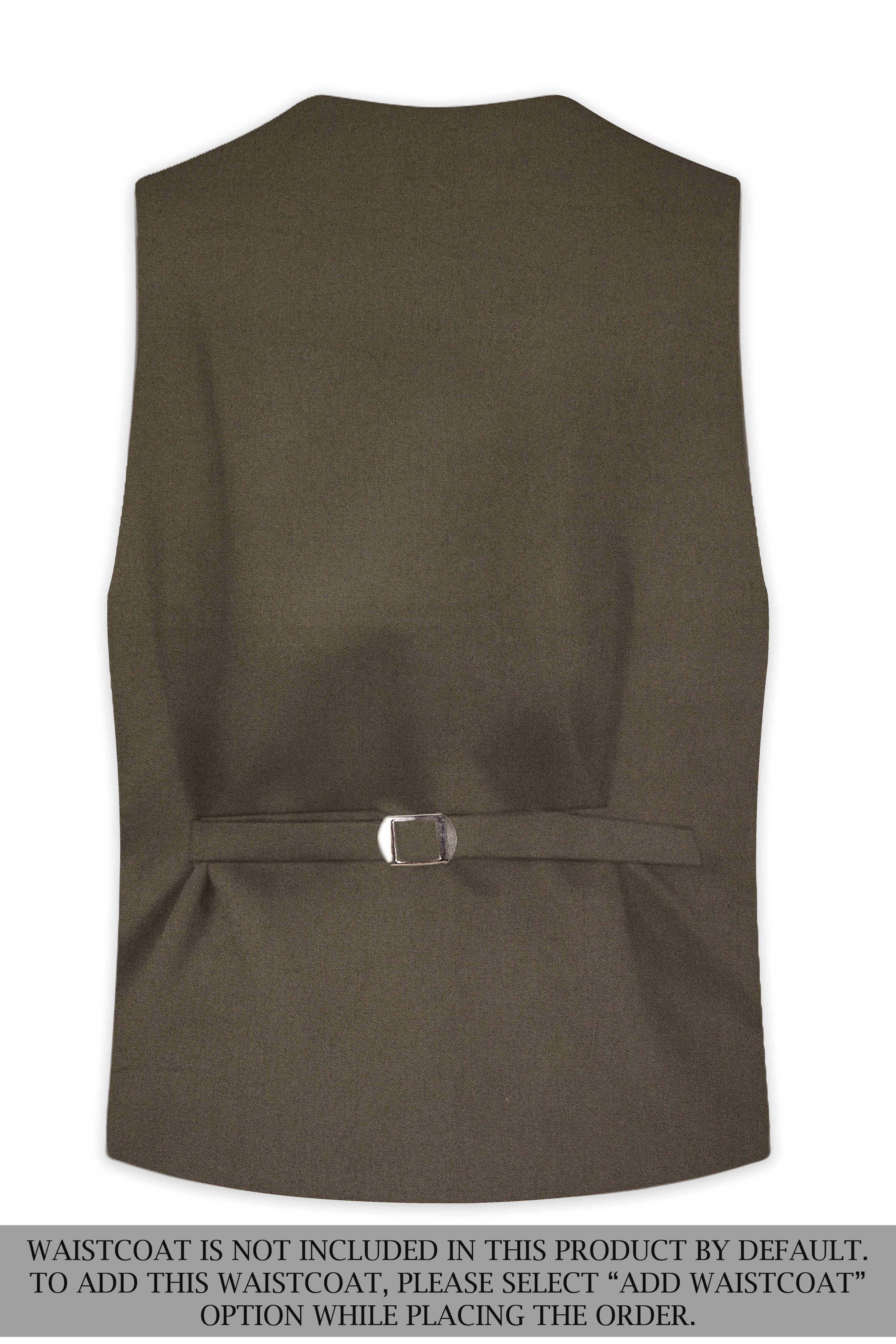 Mistran-Woodland Green Premium Cotton Double Breasted Suit