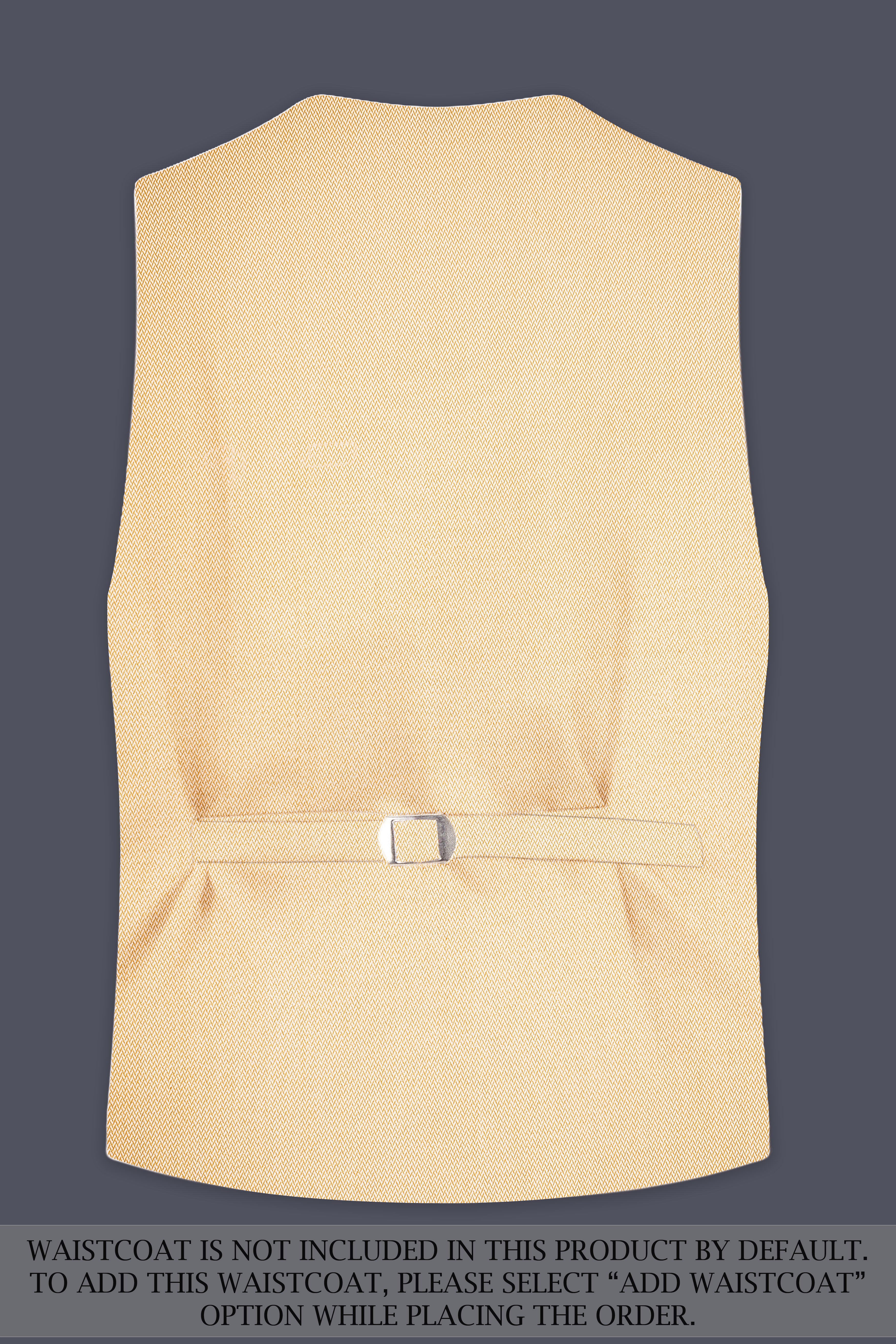 Zeyra-Maize Chevron Cream Textured Single Breasted Suit