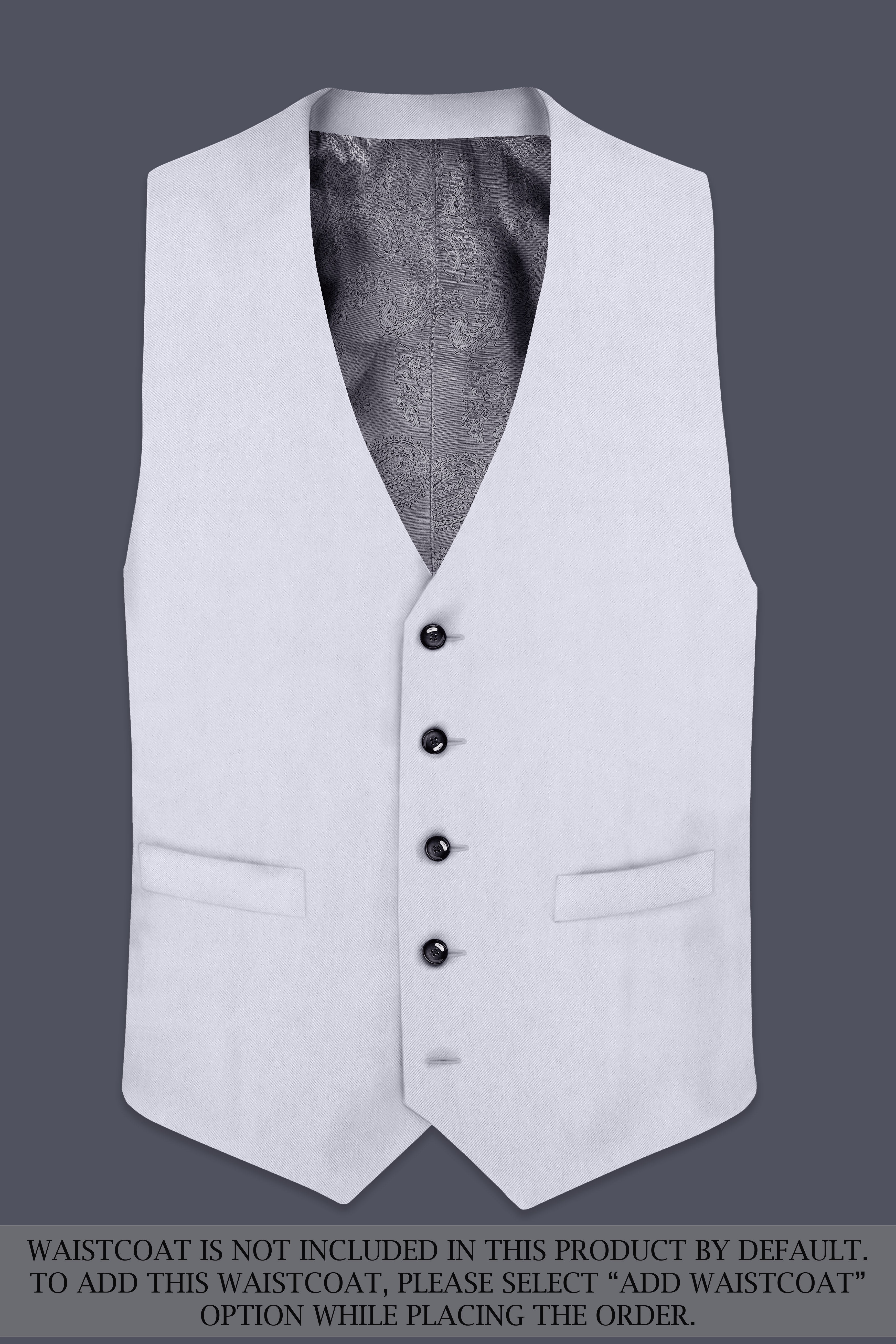 Primoux-Prelude Gray Premium Cotton Single Breasted Suit