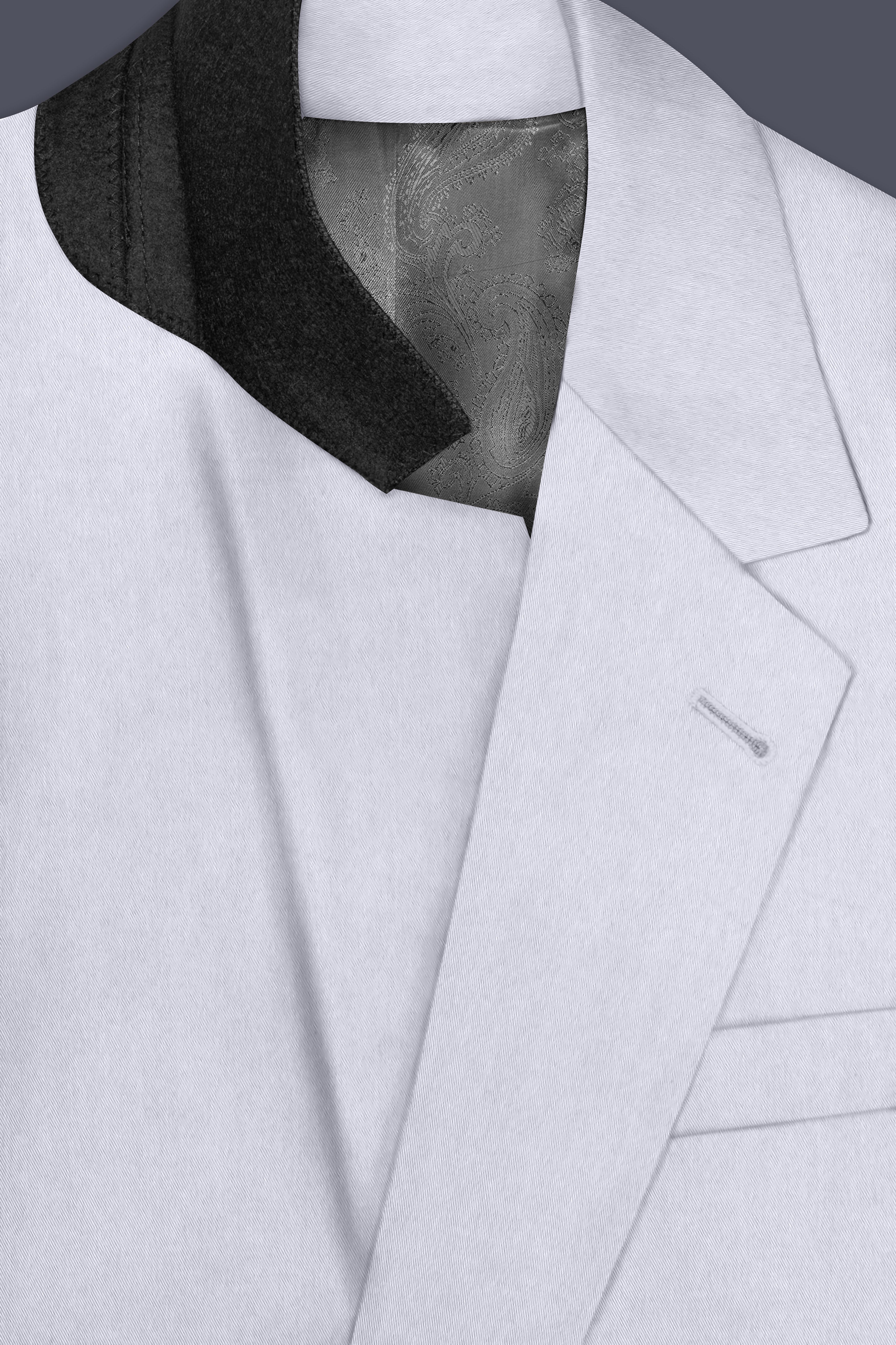 Primoux-Prelude Gray Premium Cotton Single Breasted Suit
