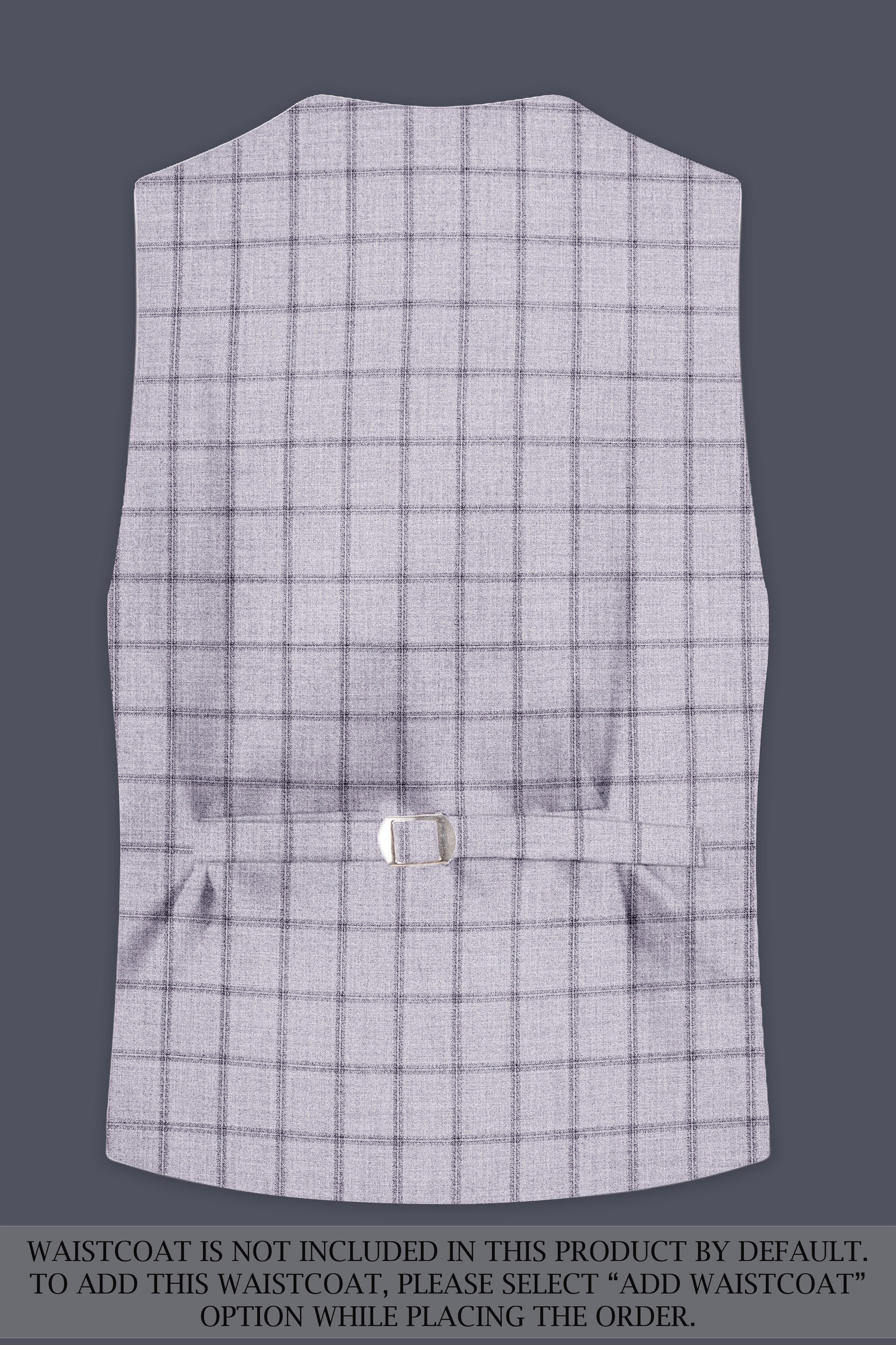 Trevane-Concord Gray Plaid Wool Rich Single Breasted Suit