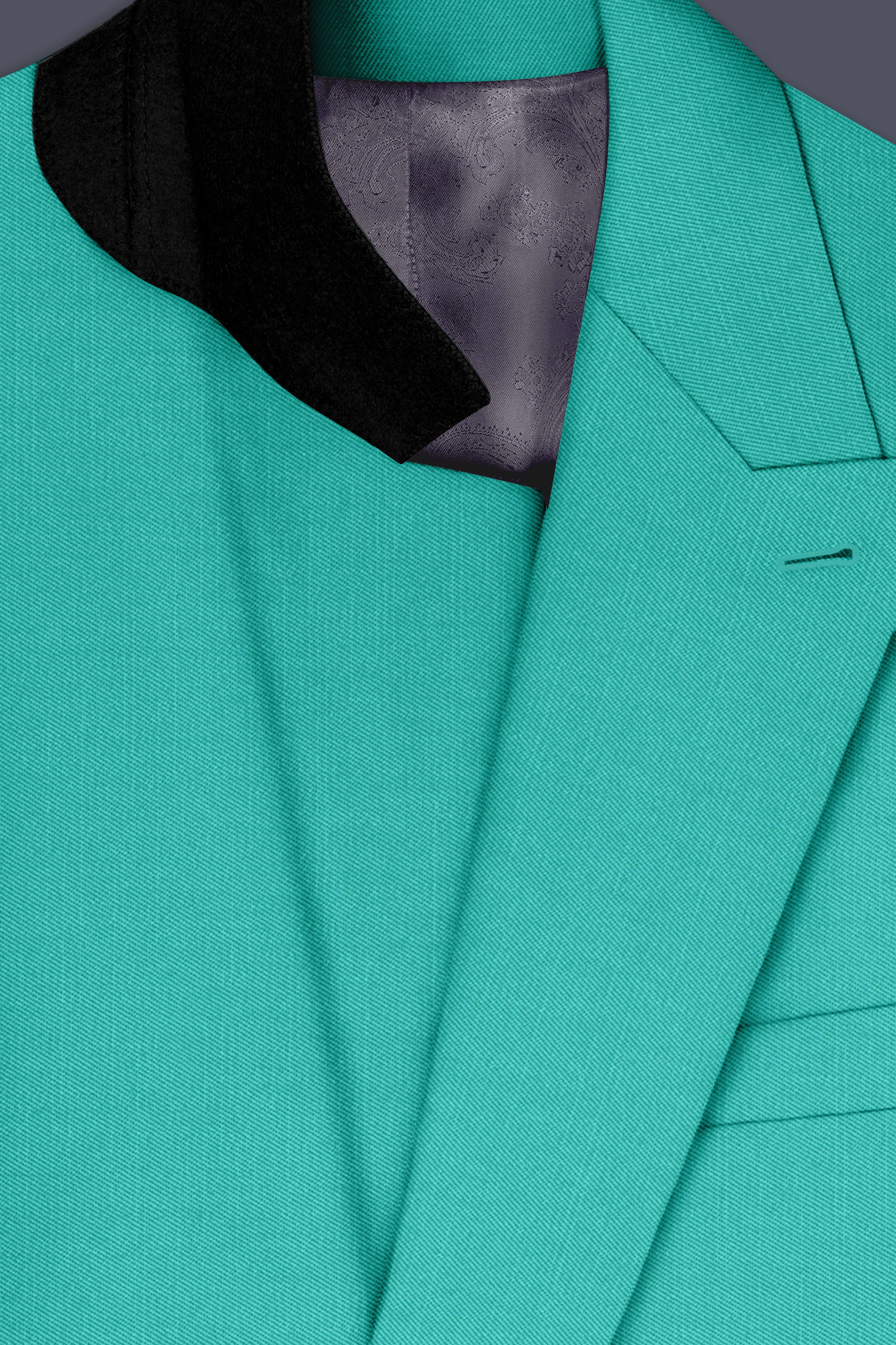Aegir-Viking Blue Wool Rich Double Breasted Slight Stretch Suit