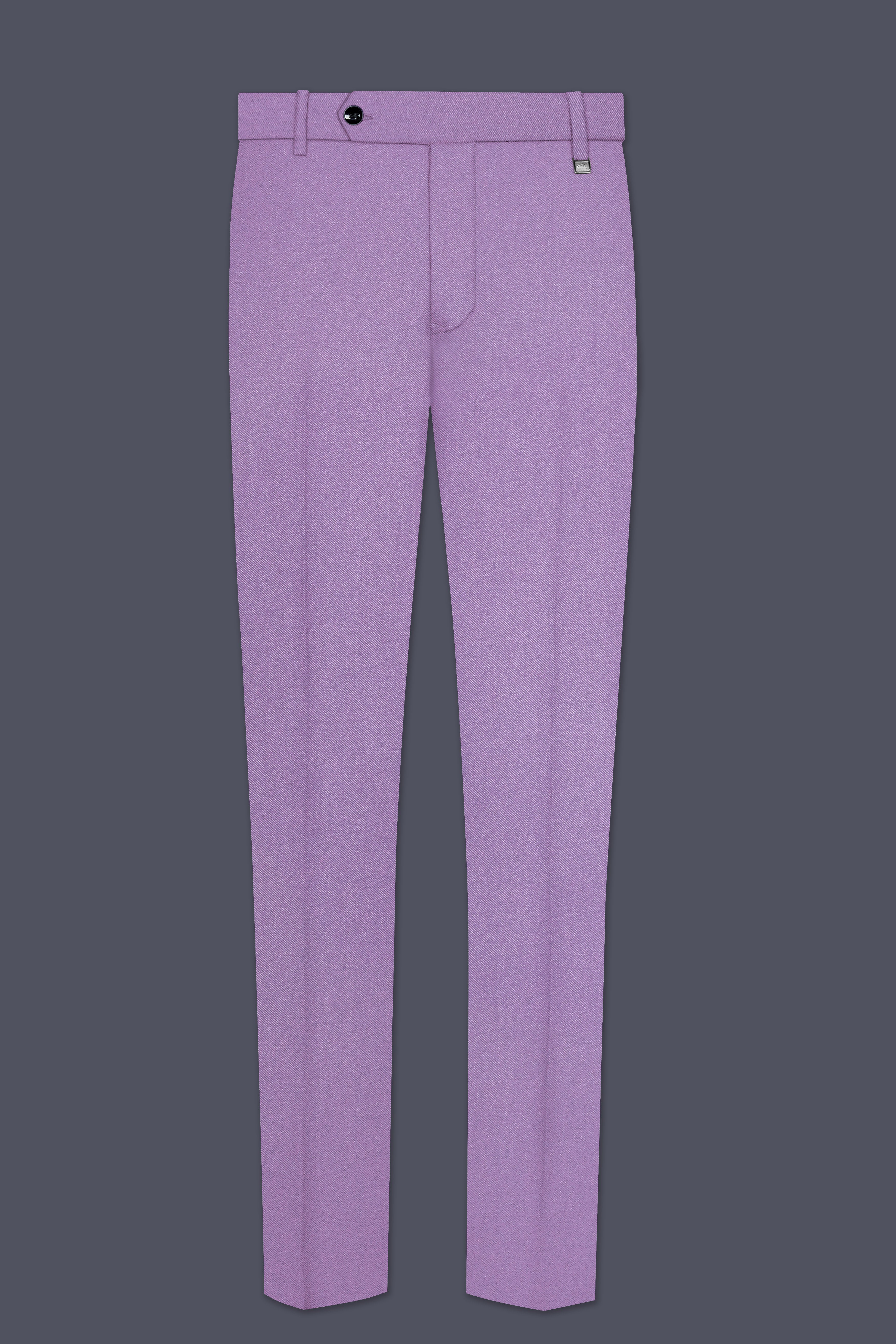 Roylen-Mountbatten Purple Wool Rich Double Breasted Stretchable Traveler Suit