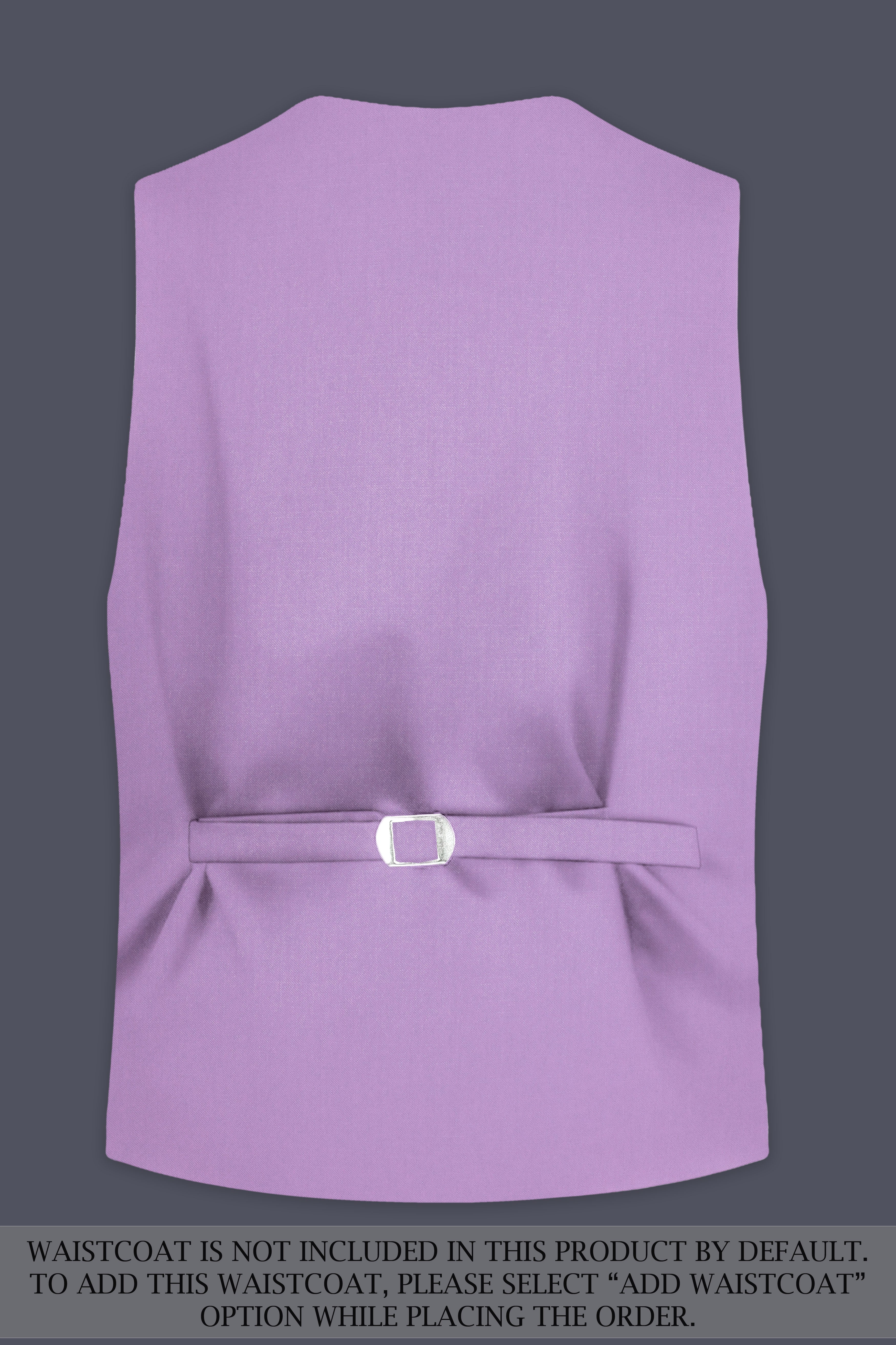 Roylen-Mountbatten Purple Wool Rich Double Breasted Stretchable Traveler Suit