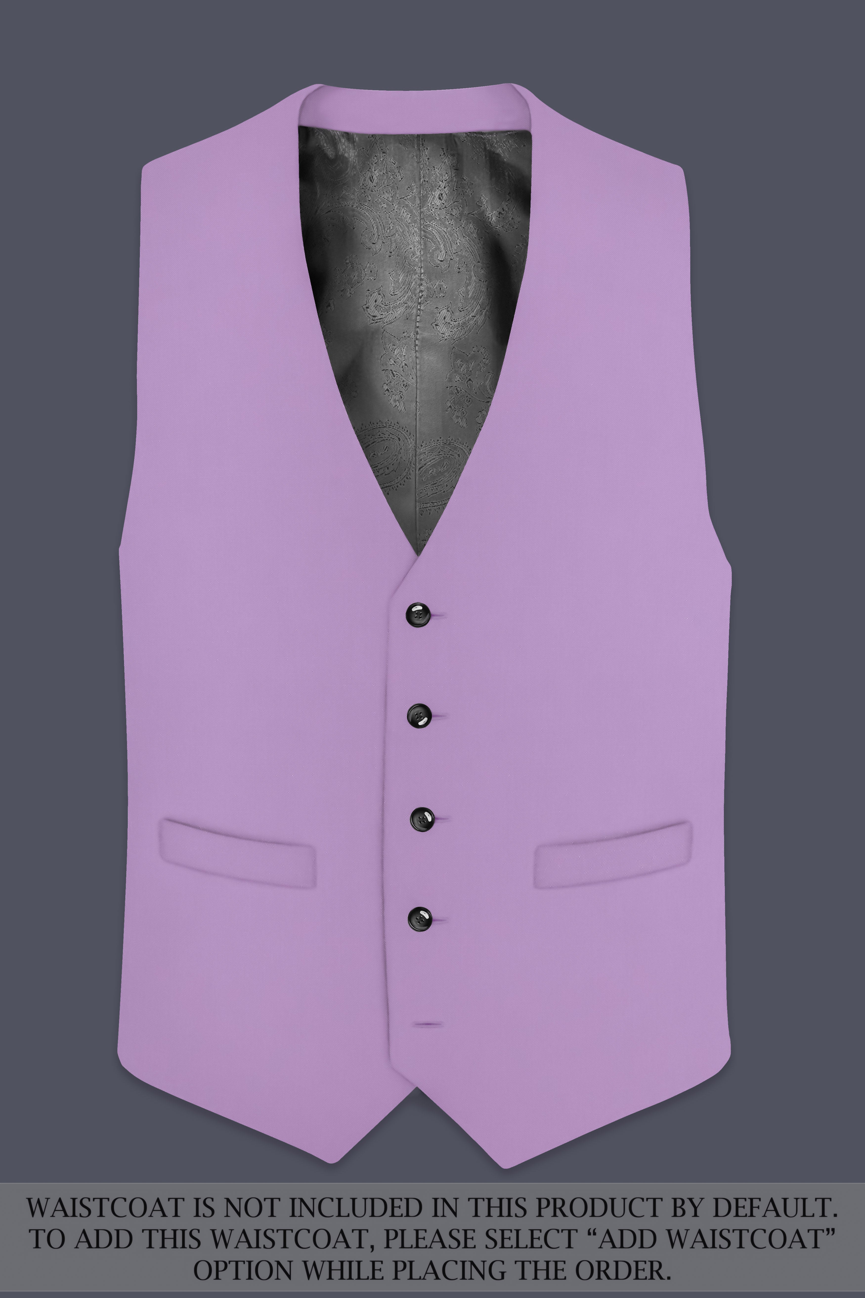 Roylen-Mountbatten Purple Wool Rich Single Breasted Slight Stretch Suit