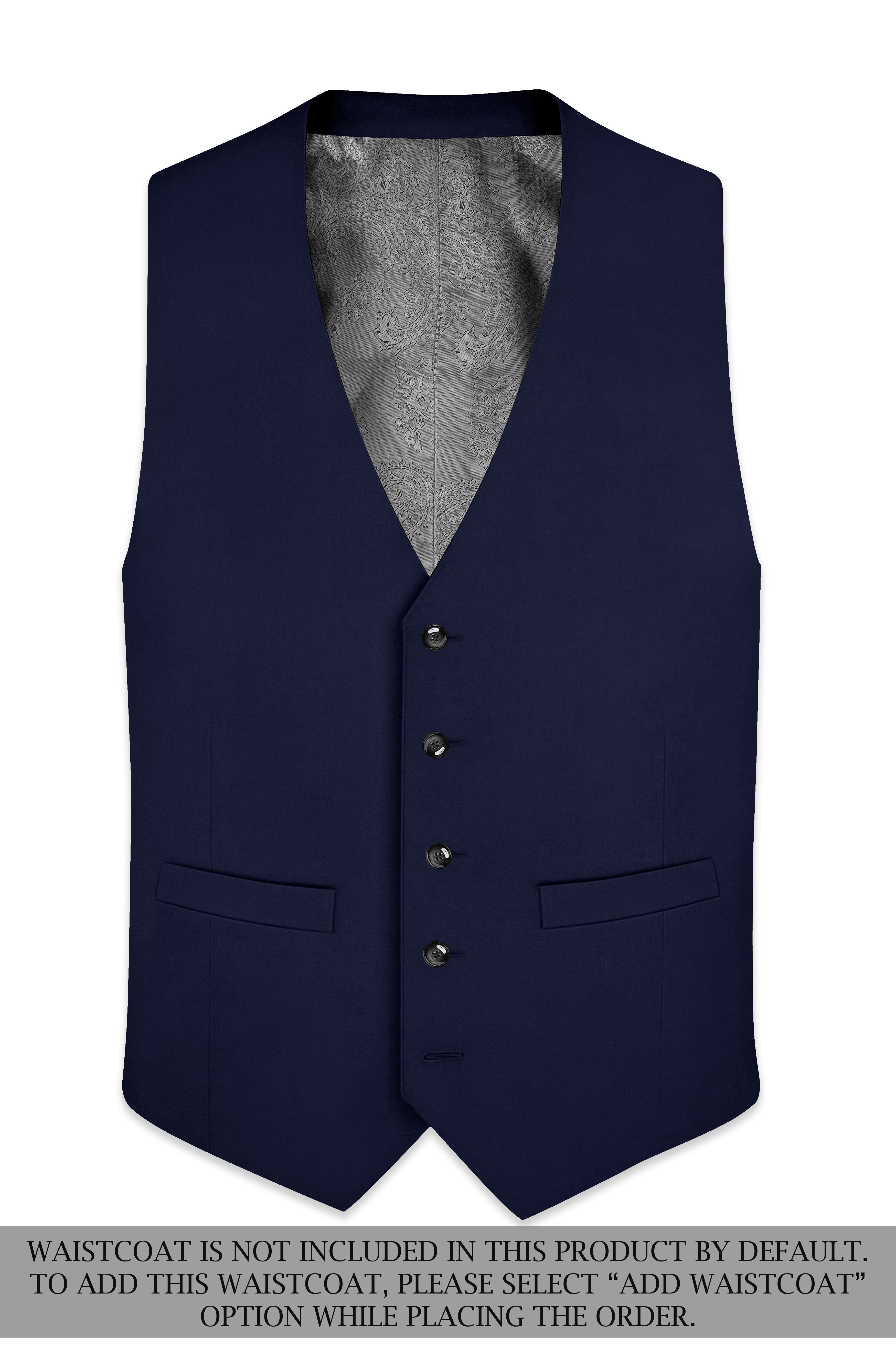 Azurion-Royal Blue Wool Rich Double Breasted Suit