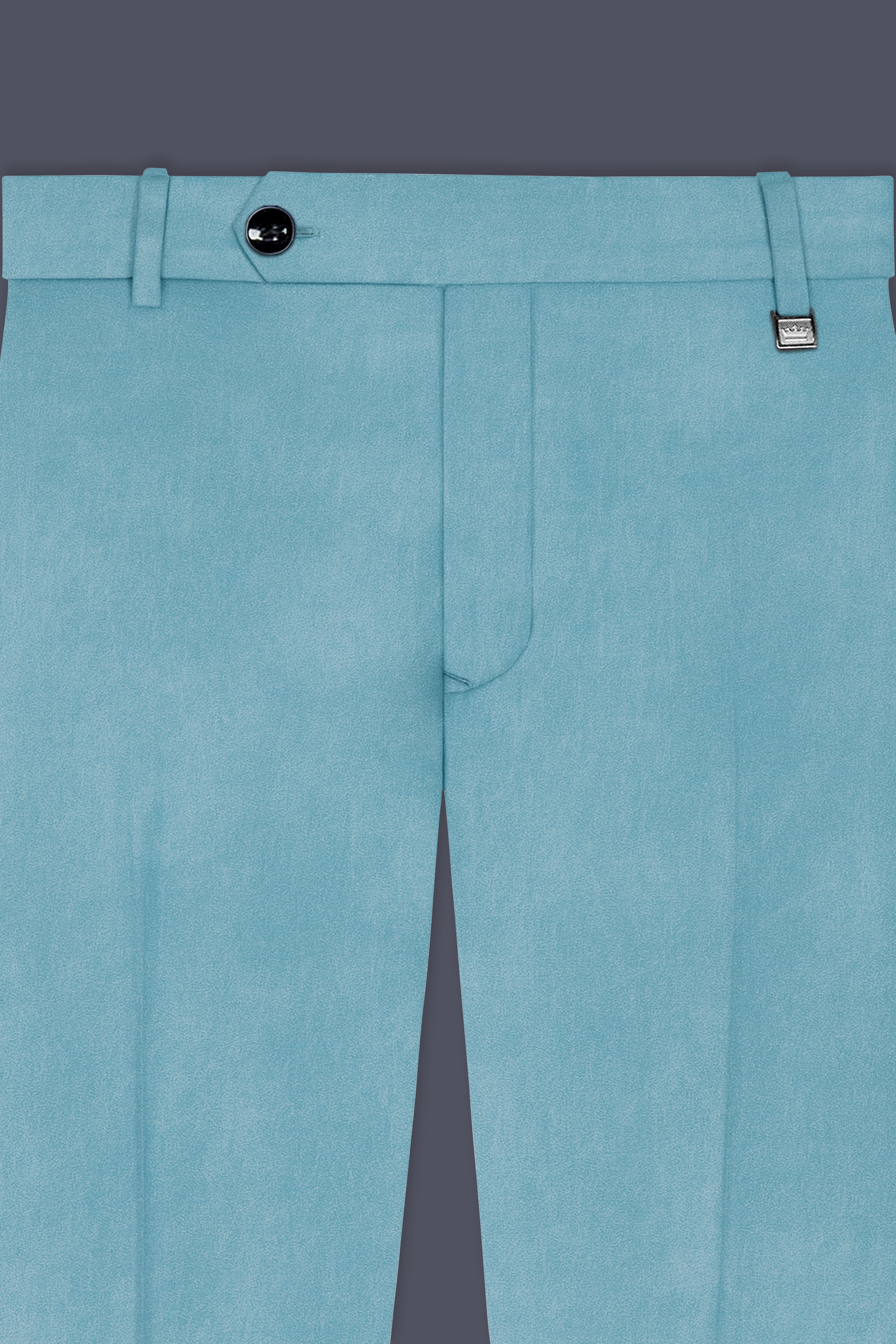 Ocevel-Naptune Blue Velvet Peak Lapel Tuxedo Suit