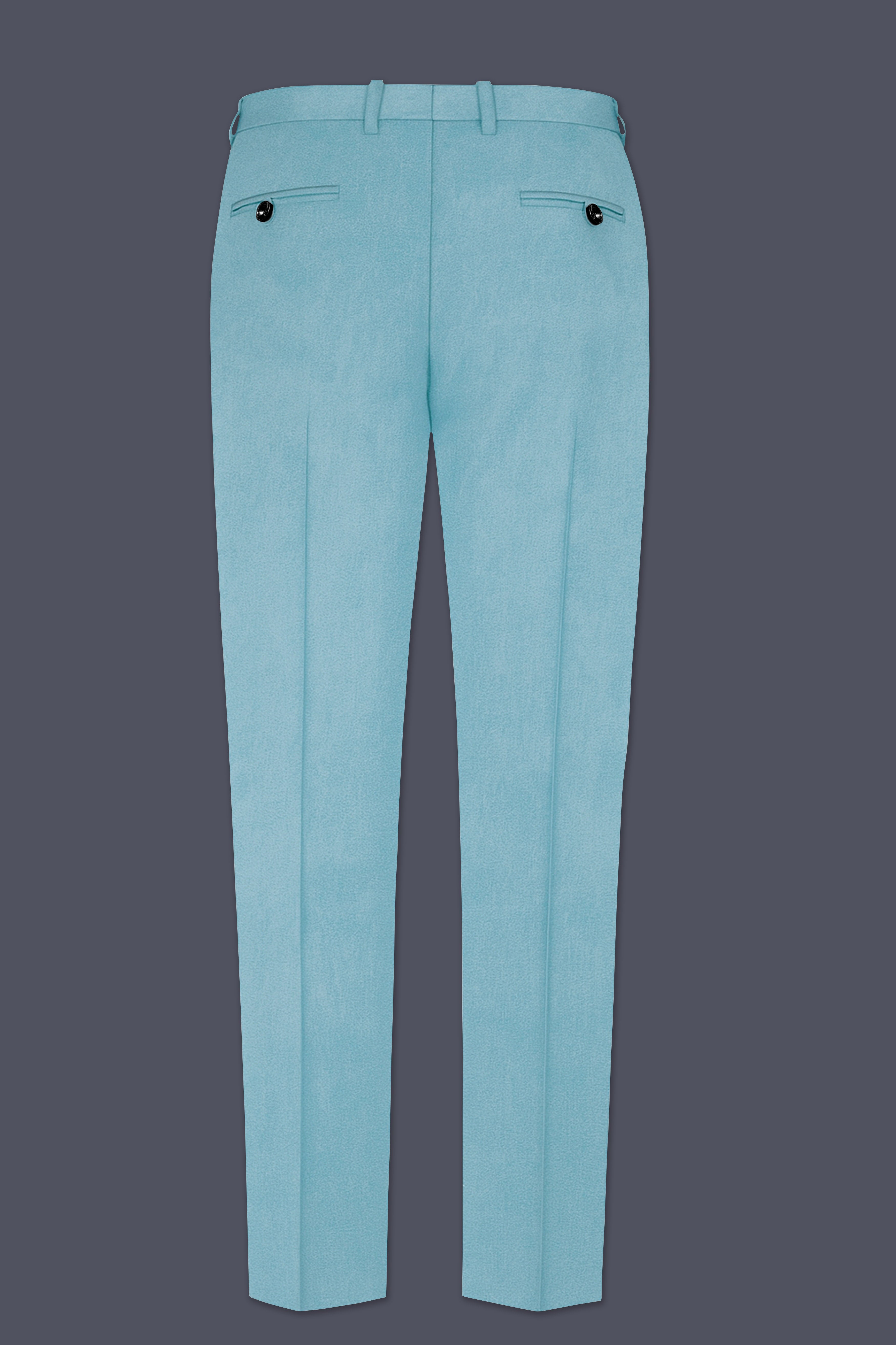 Ocevel-Naptune Blue Velvet Peak Lapel Tuxedo Suit