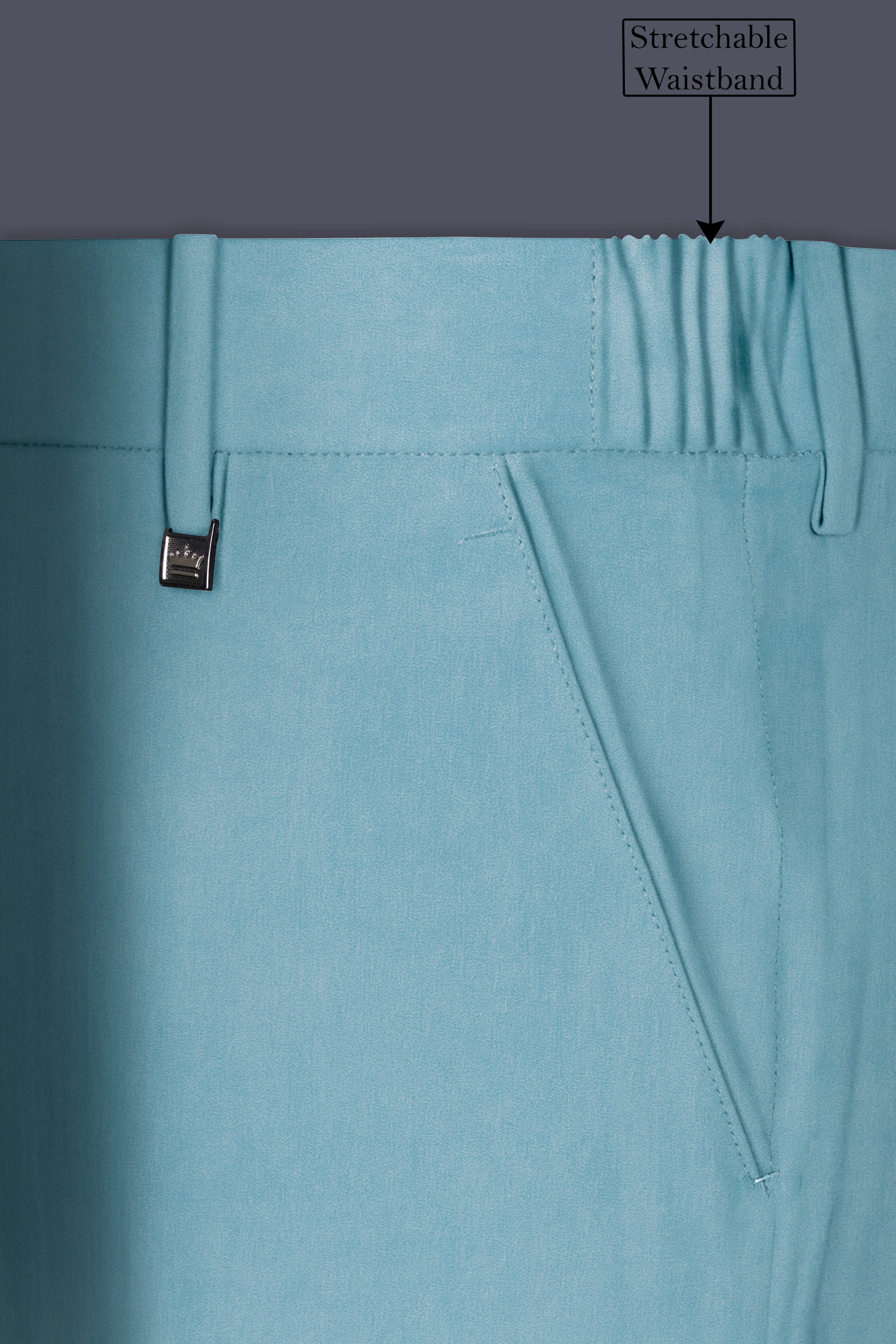 Ocevel-Naptune Blue Velvet Peak Lapel Tuxedo Suit