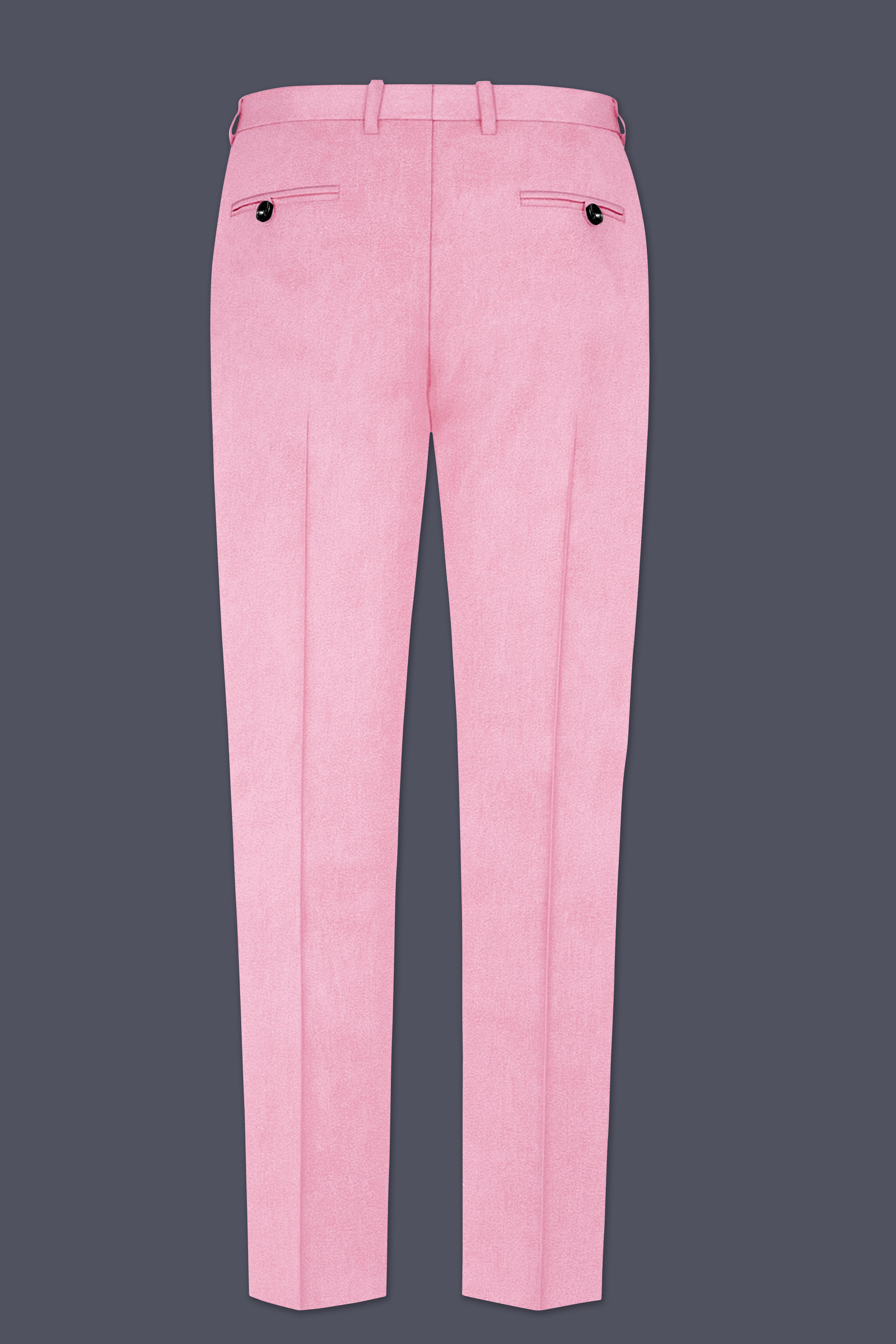 Fleurvel-Azalea Pink Velvet Peak Lapel Tuxedo Suit