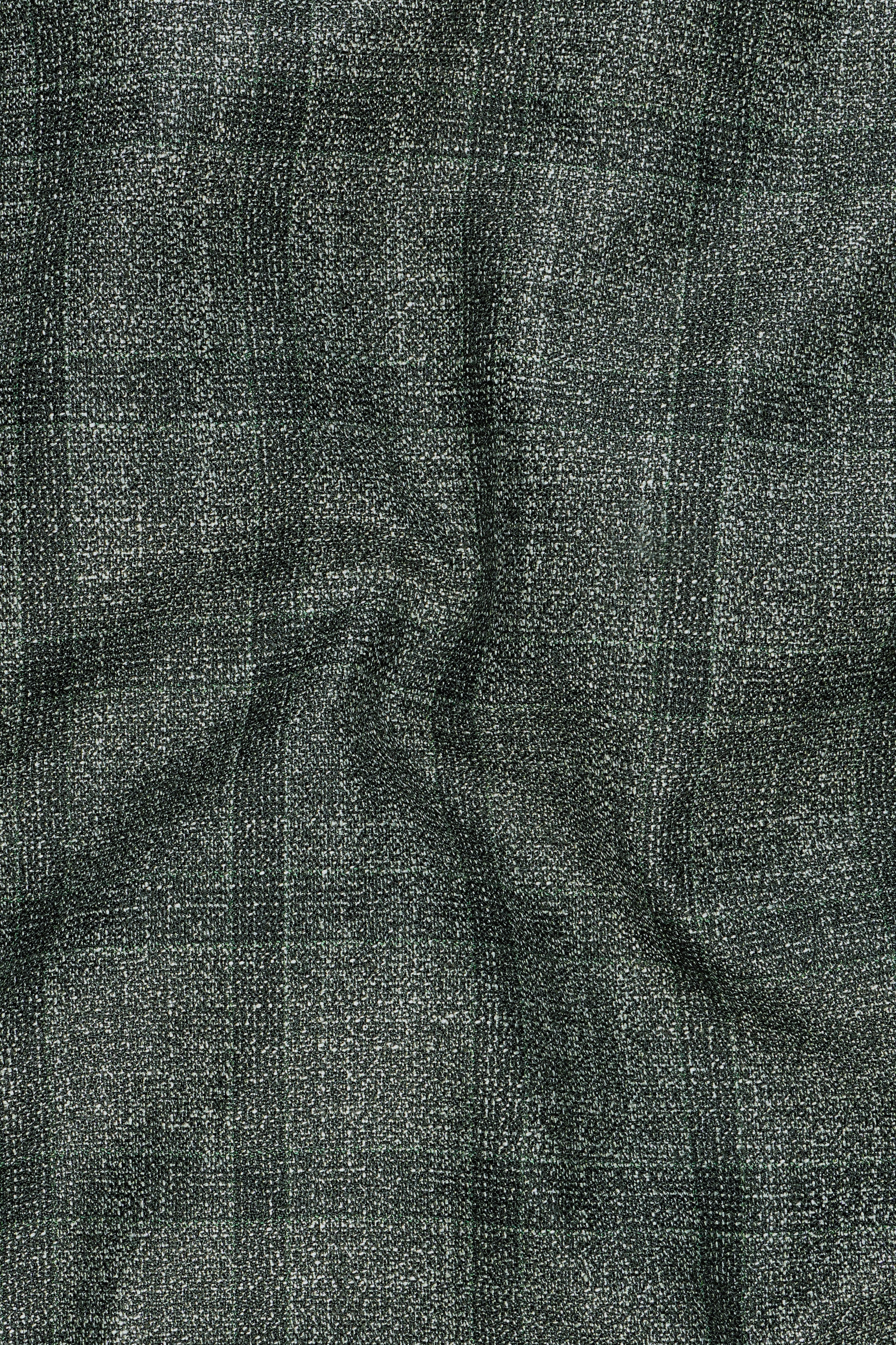 Velgris-Fuscous Gray Plaid Wool Rich Double Breasted Suit