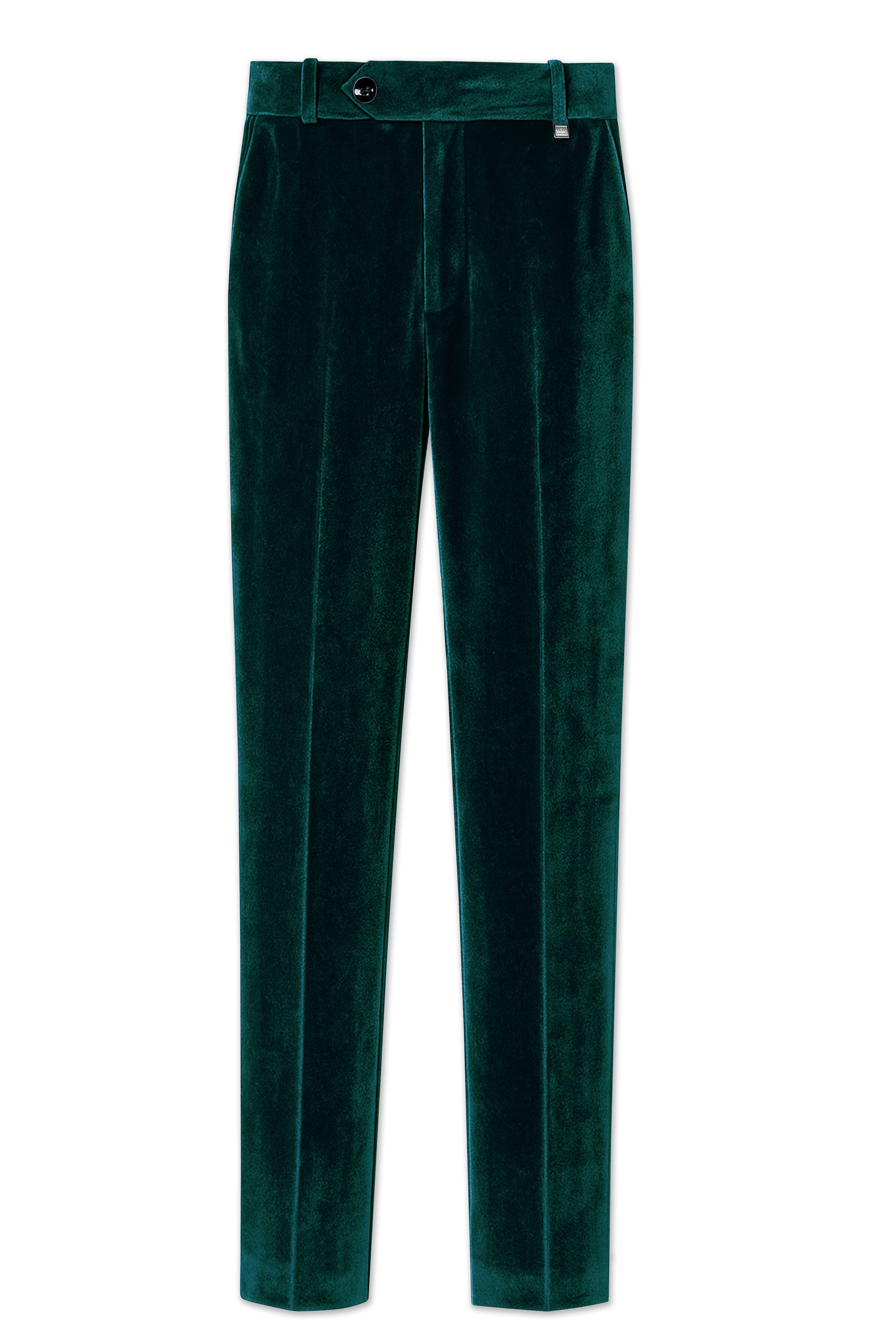 Emerivell-Racing Green Velvet Peak Lapel Tuxedo Suit
