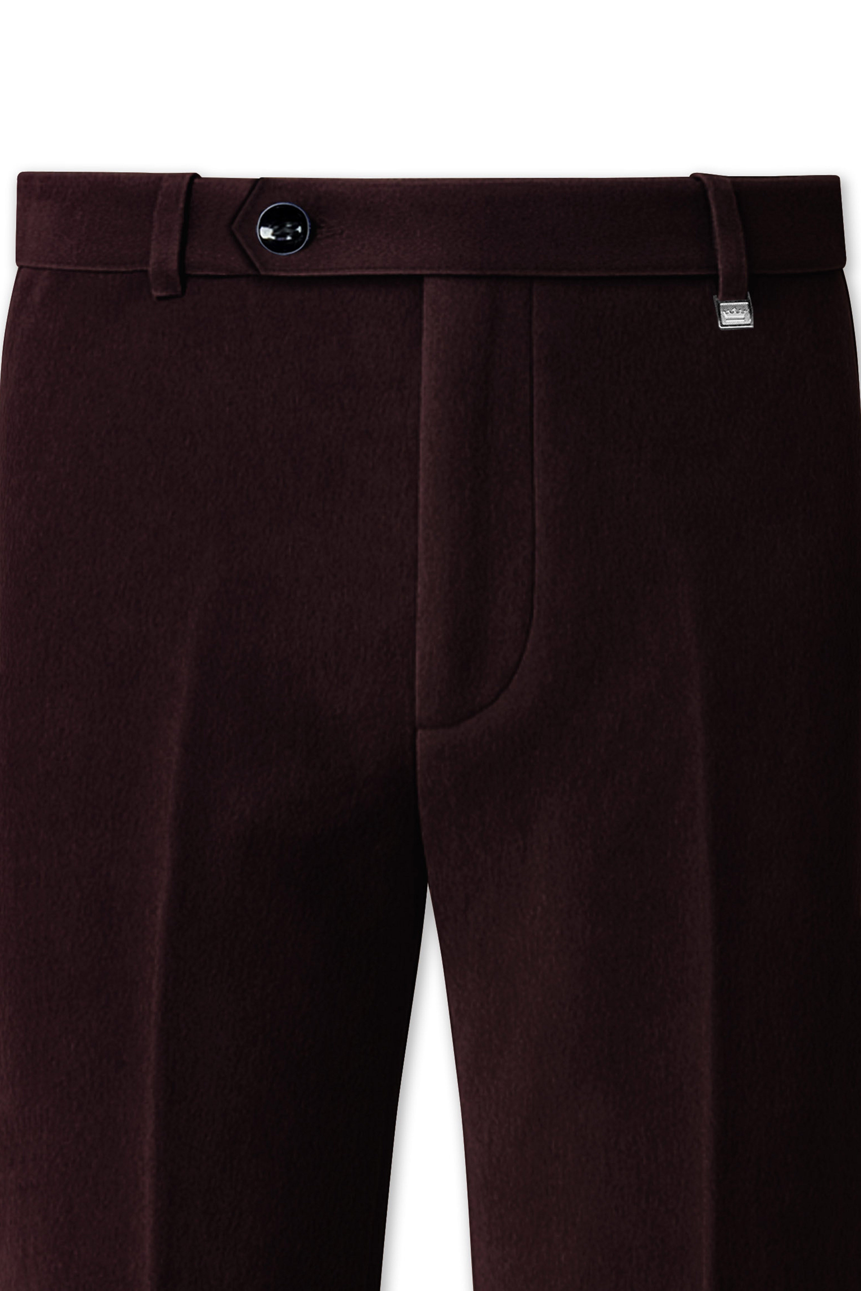Brunvell-Asphalt Brown Velvet Peak Lapel Tuxedo Suit