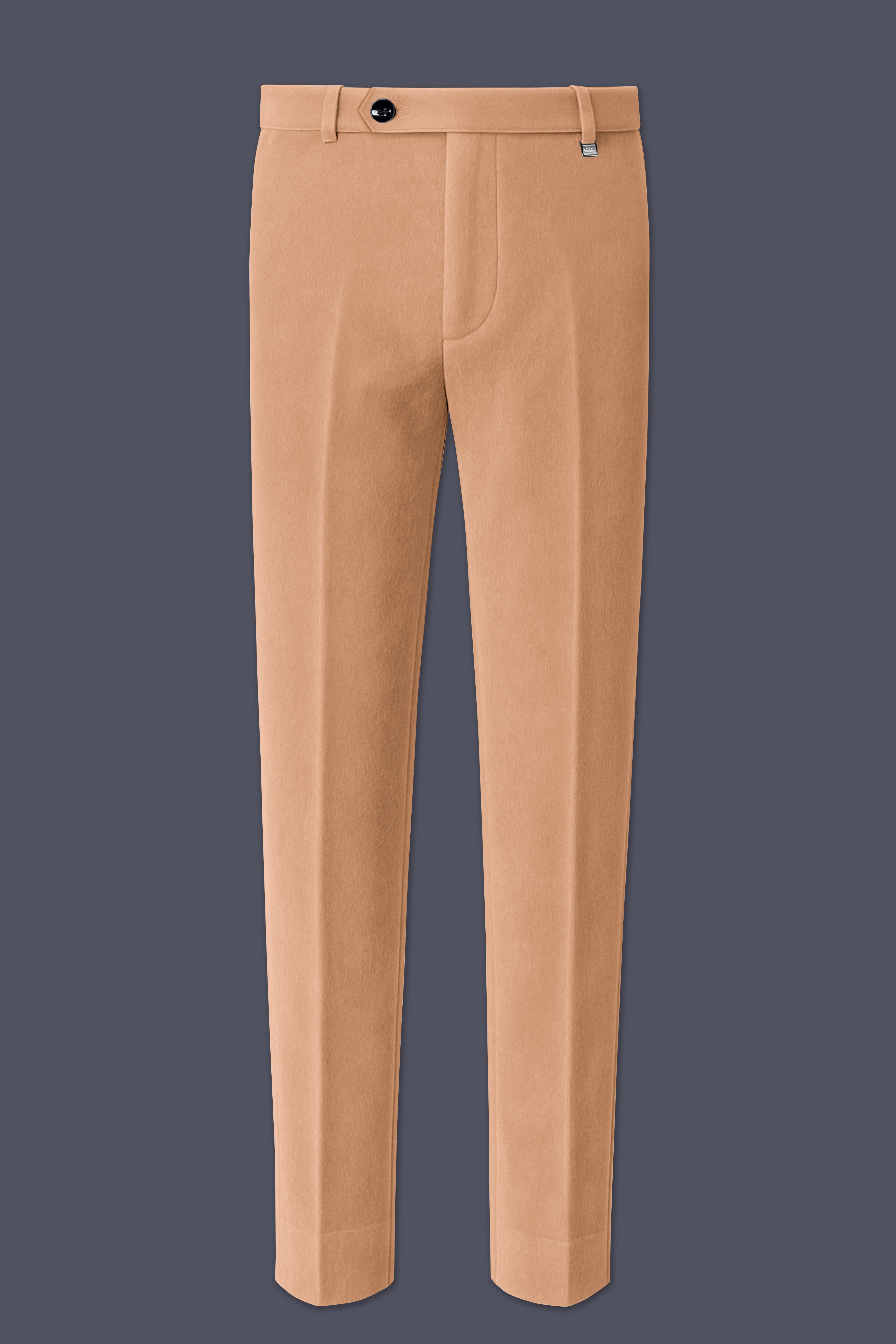 Ivorel-Fawn Cream Velvet Peak Lapel Tuxedo Suit
