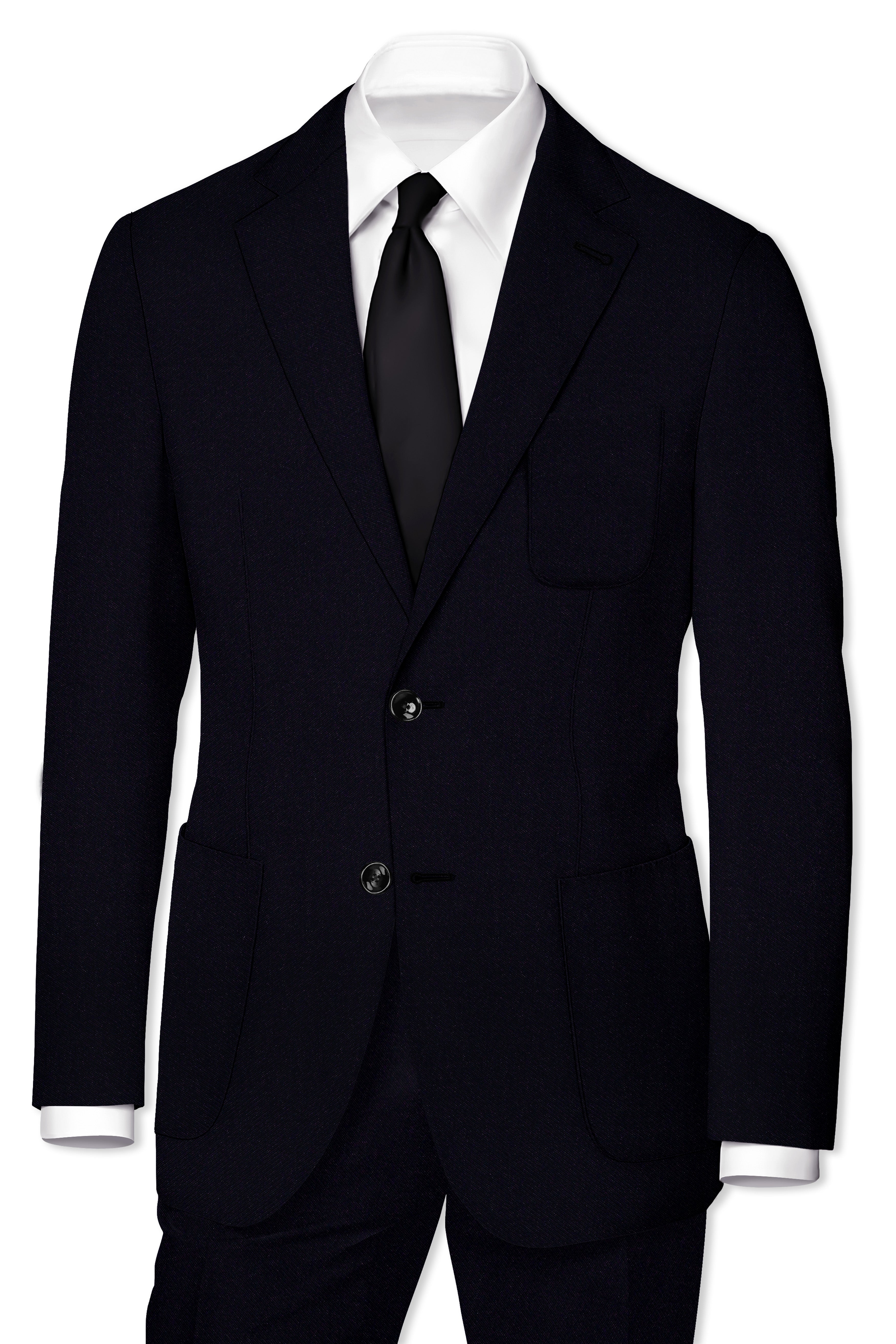 Noctivell-Jaguar Black Premium Cotton Single Breasted Sports Suit