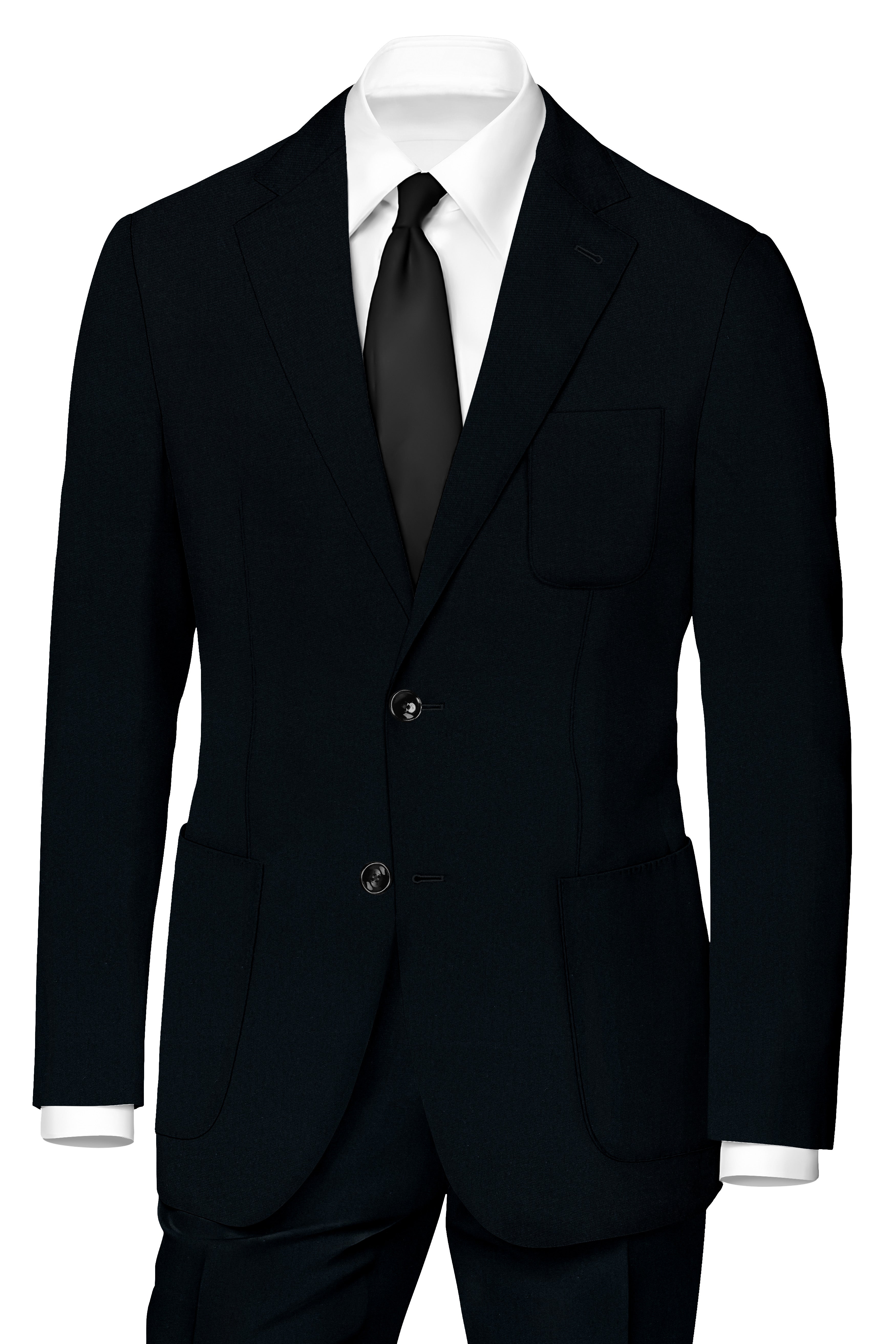 Premivell-Bunker Blue Premium Cotton Single Breasted Sports Suit