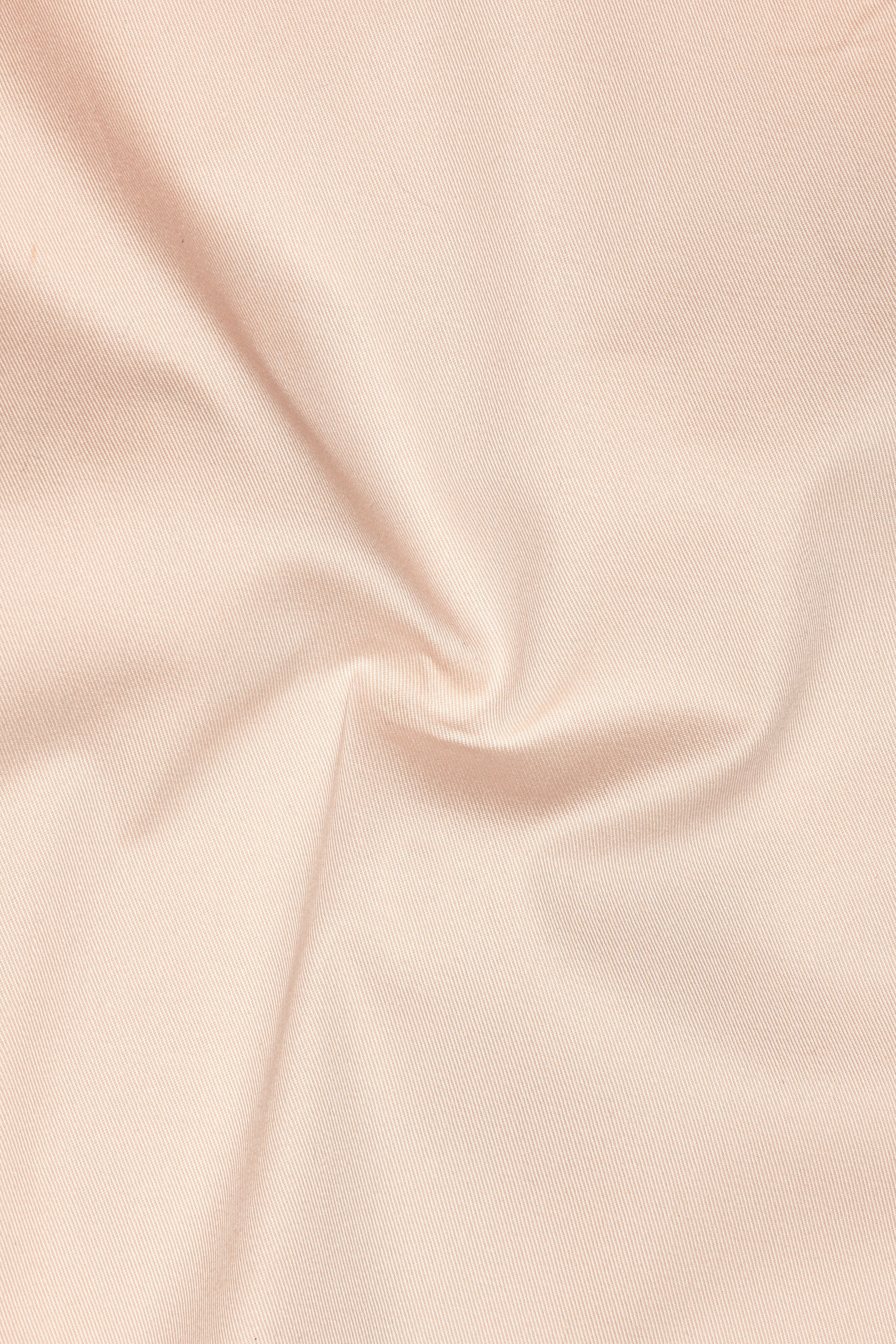 Ivocrest-Albescent Cream Premium Cotton Single Breasted Sports Suit