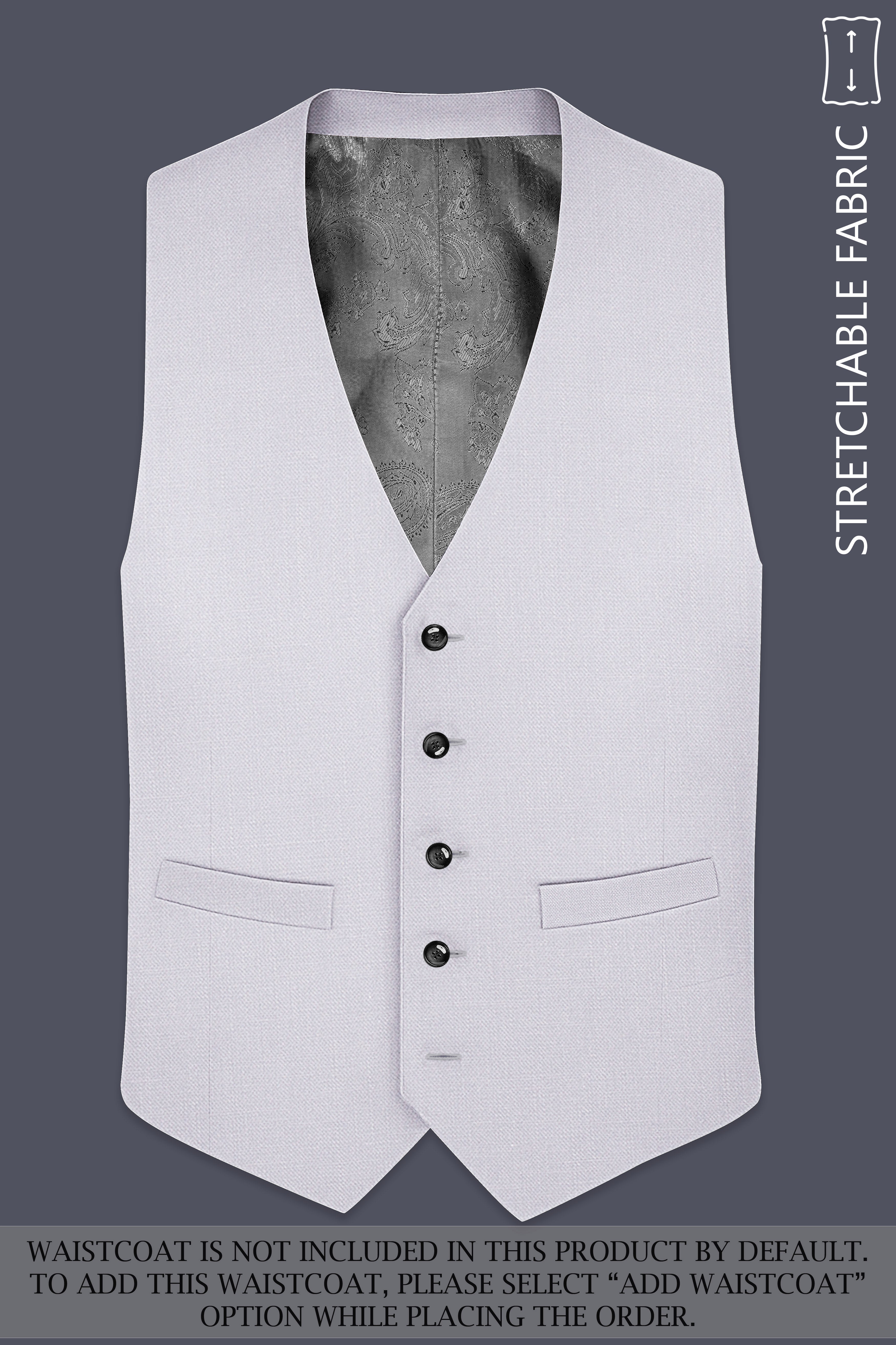 Aristo-Alto Gray Luxurious Linen Single Breasted Stretchable traveler Suit