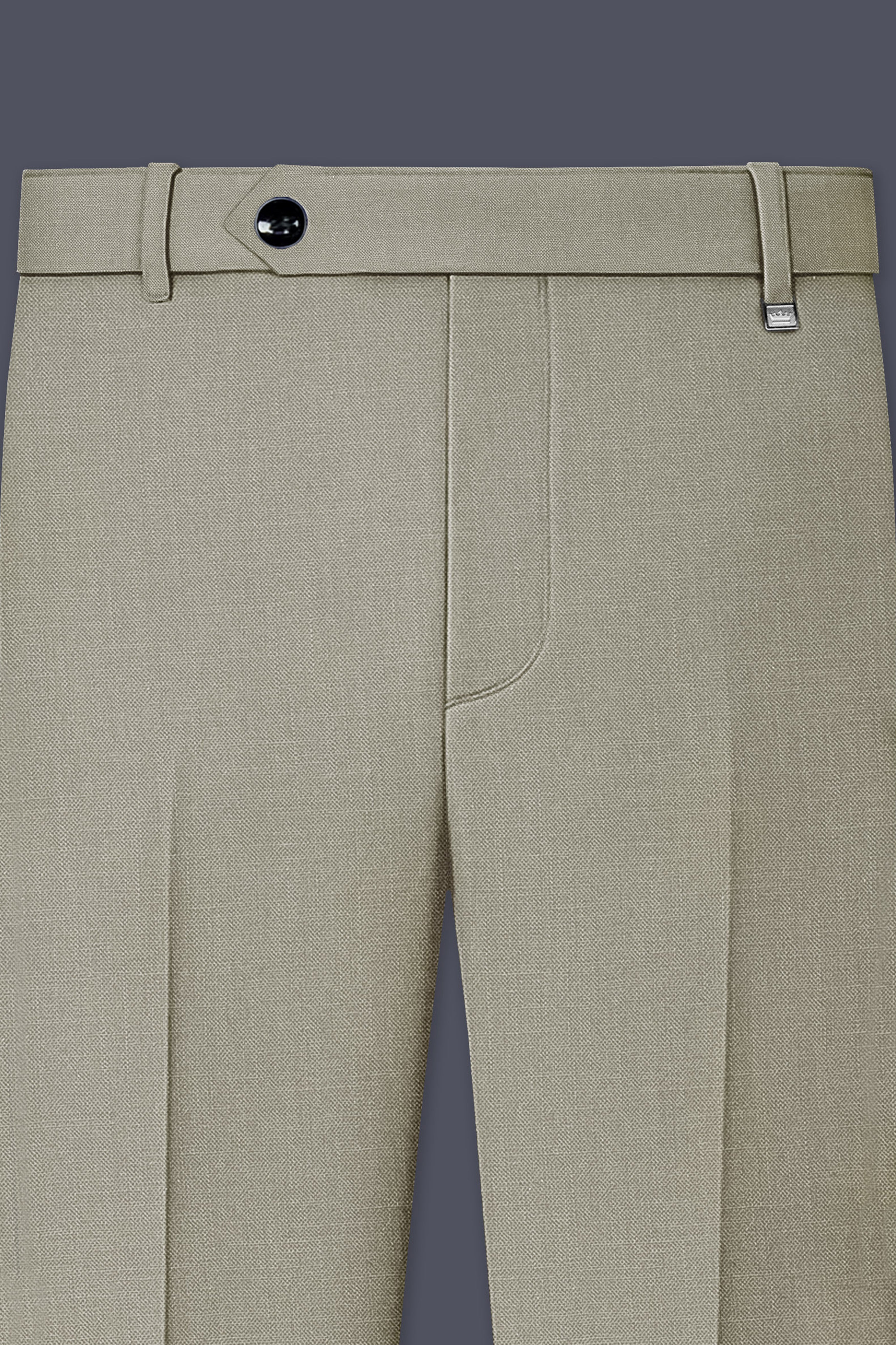 Grevino-Pablo Green Luxurious Linen Single Breasted Stretchable traveler Suit