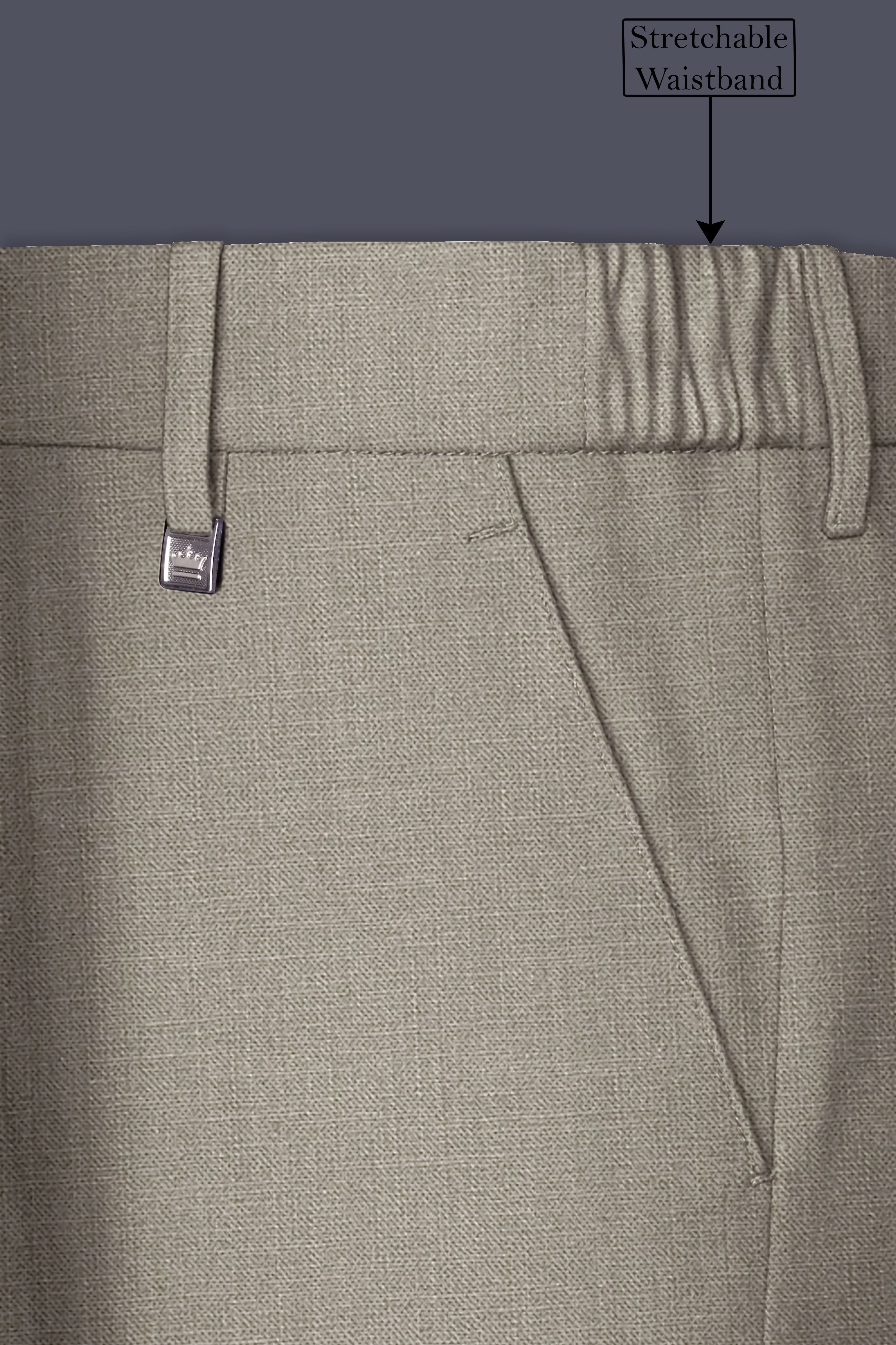 Grevino-Pablo Green Luxurious Linen Single Breasted Stretchable traveler Suit