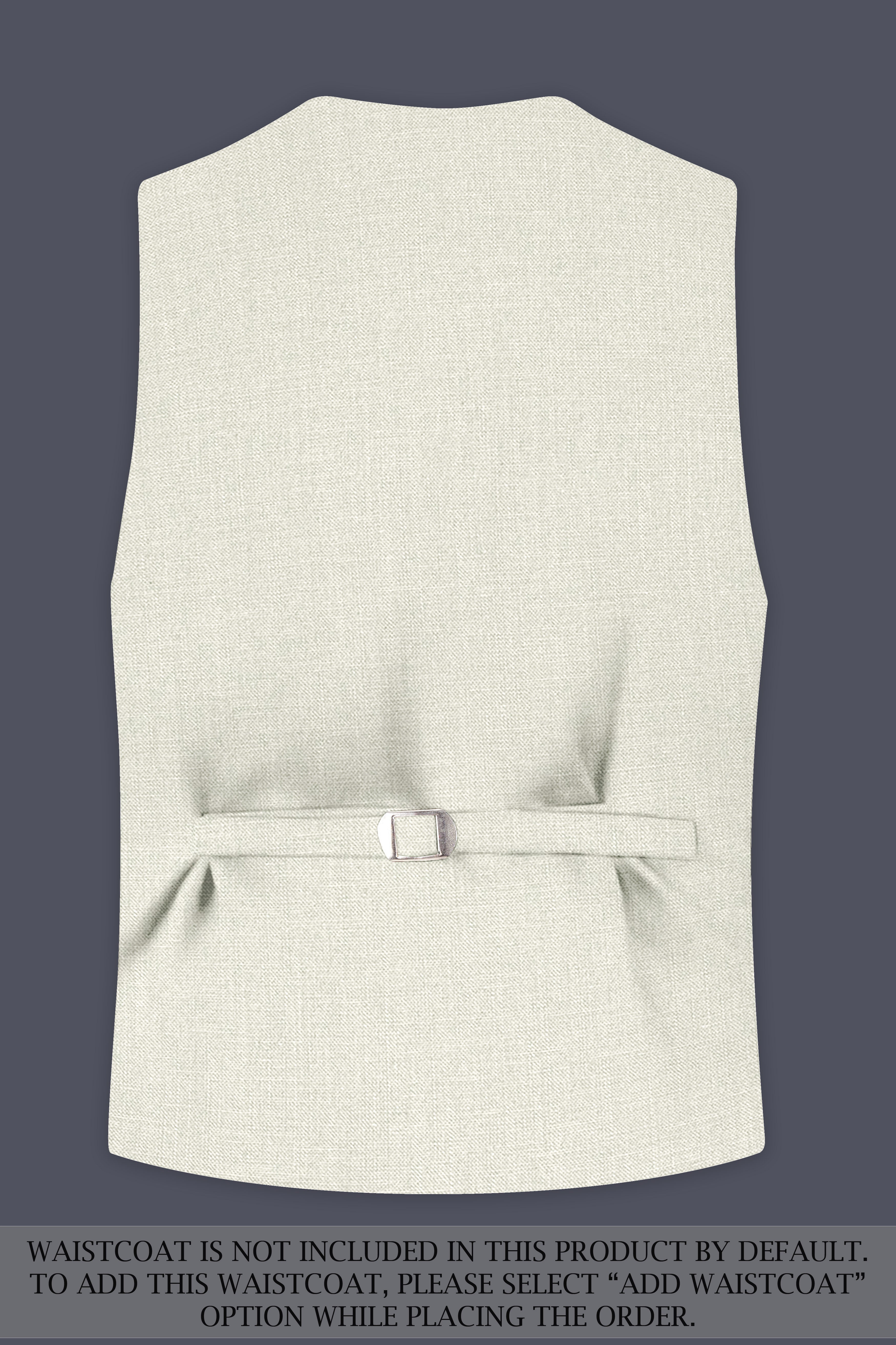 Viridale-Periglacial Green Luxurious Linen Single Breasted Stretchable traveler Suit