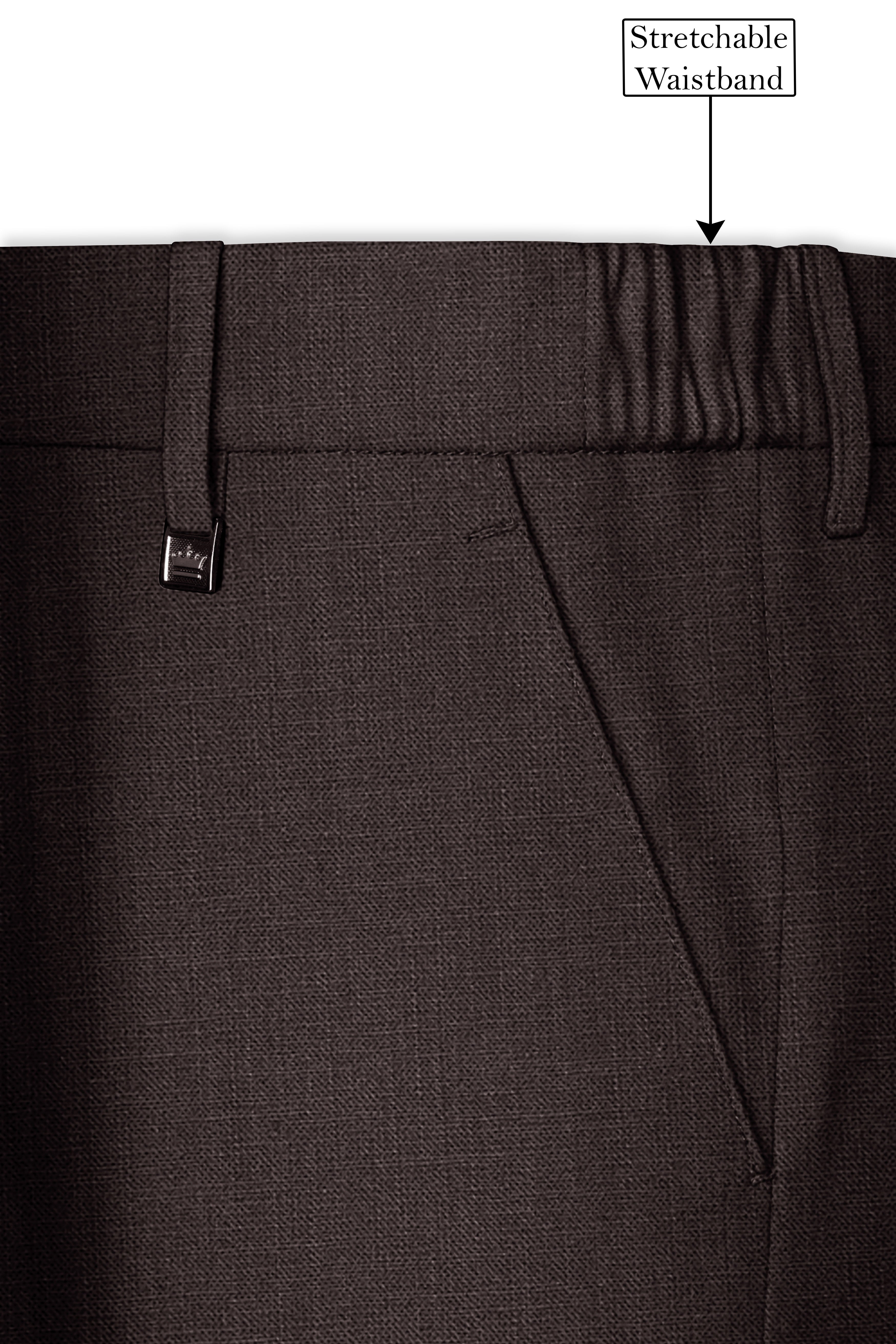 Terrivo-Zeus Brown Luxurious Linen Single Breasted Stretchable traveler Suit