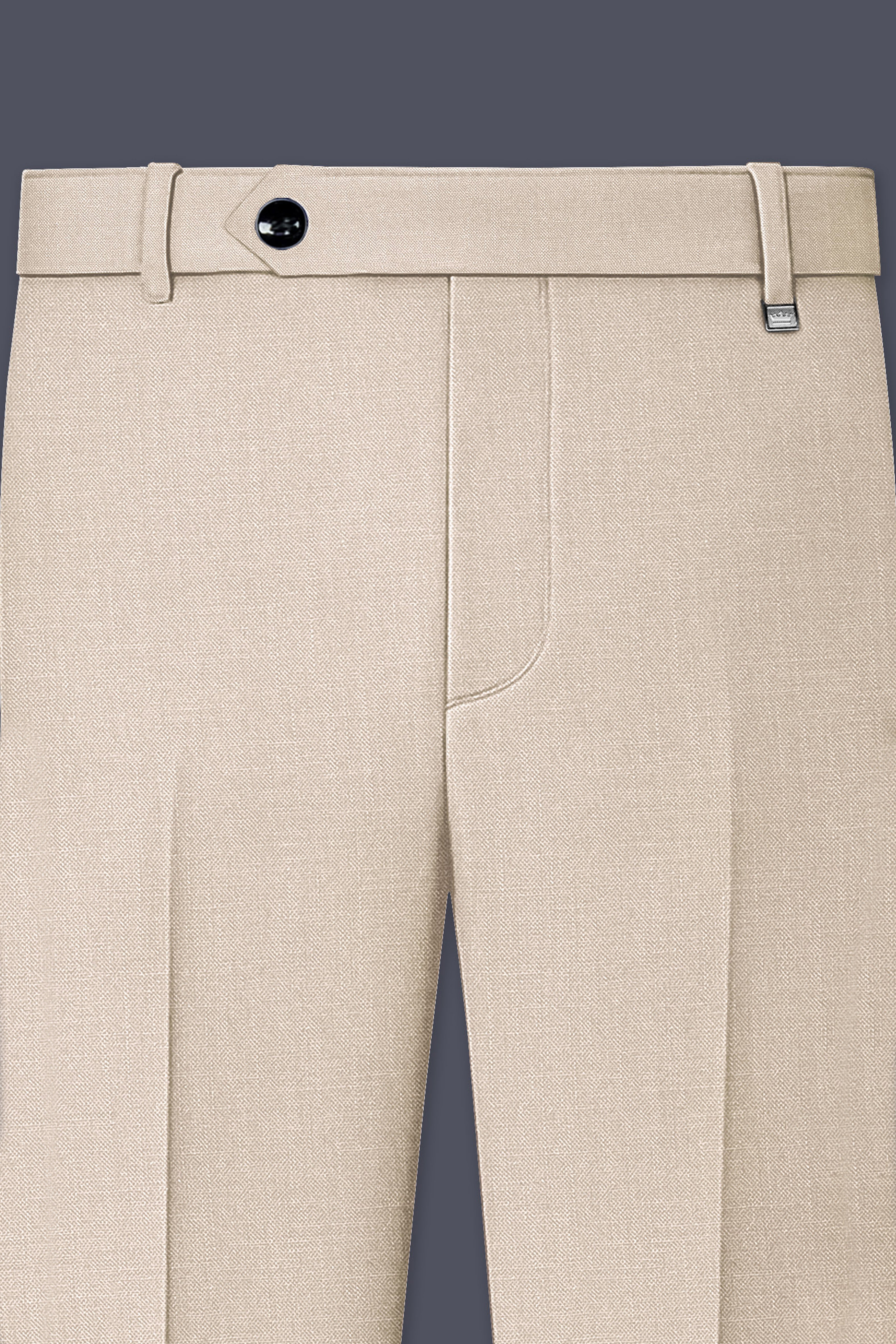 Brunoro-Wafer Brown Luxurious Linen Single Breasted Stretchable traveler Suit