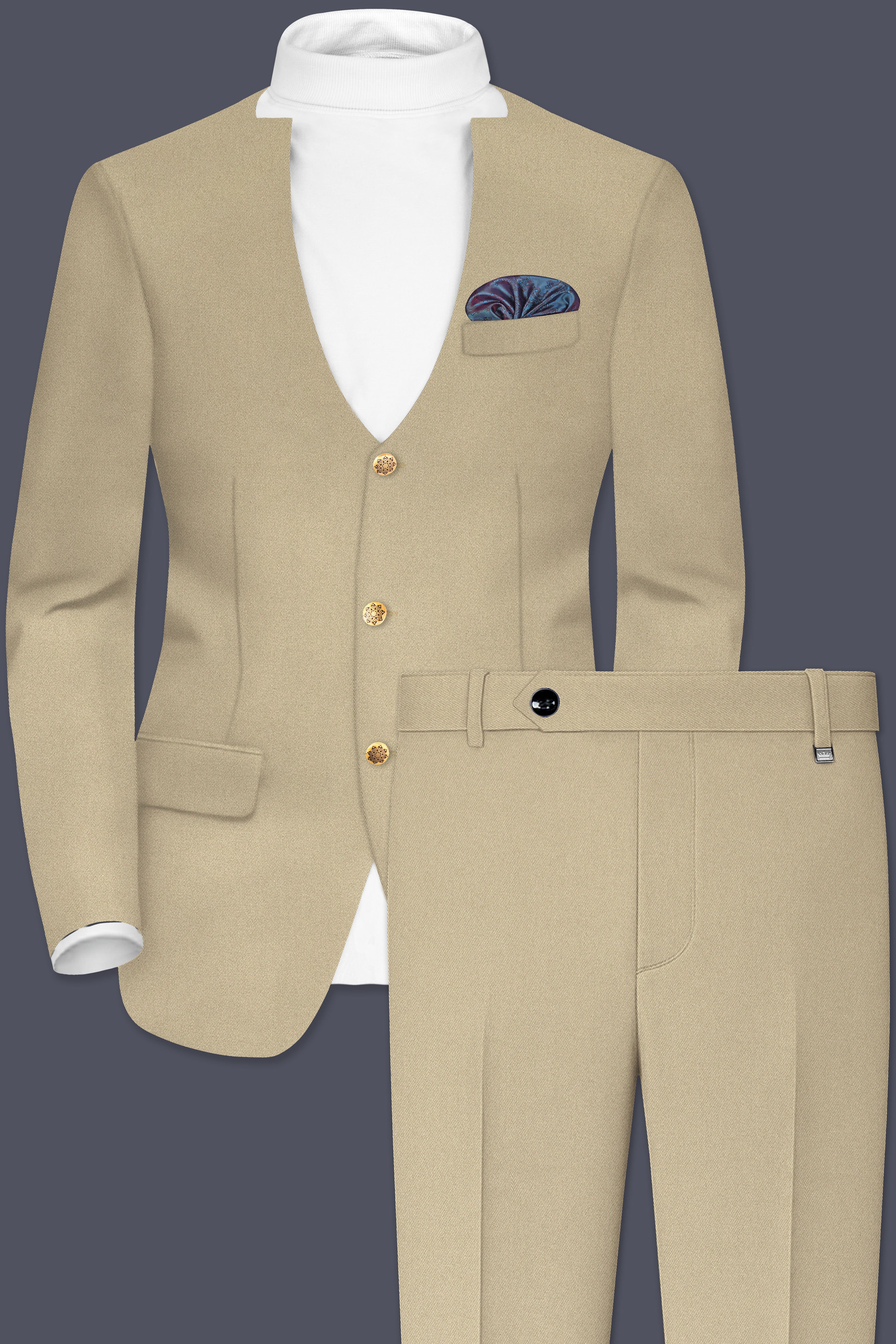 Arovian-Arrowtown Brown Wool Rich Designer Suit