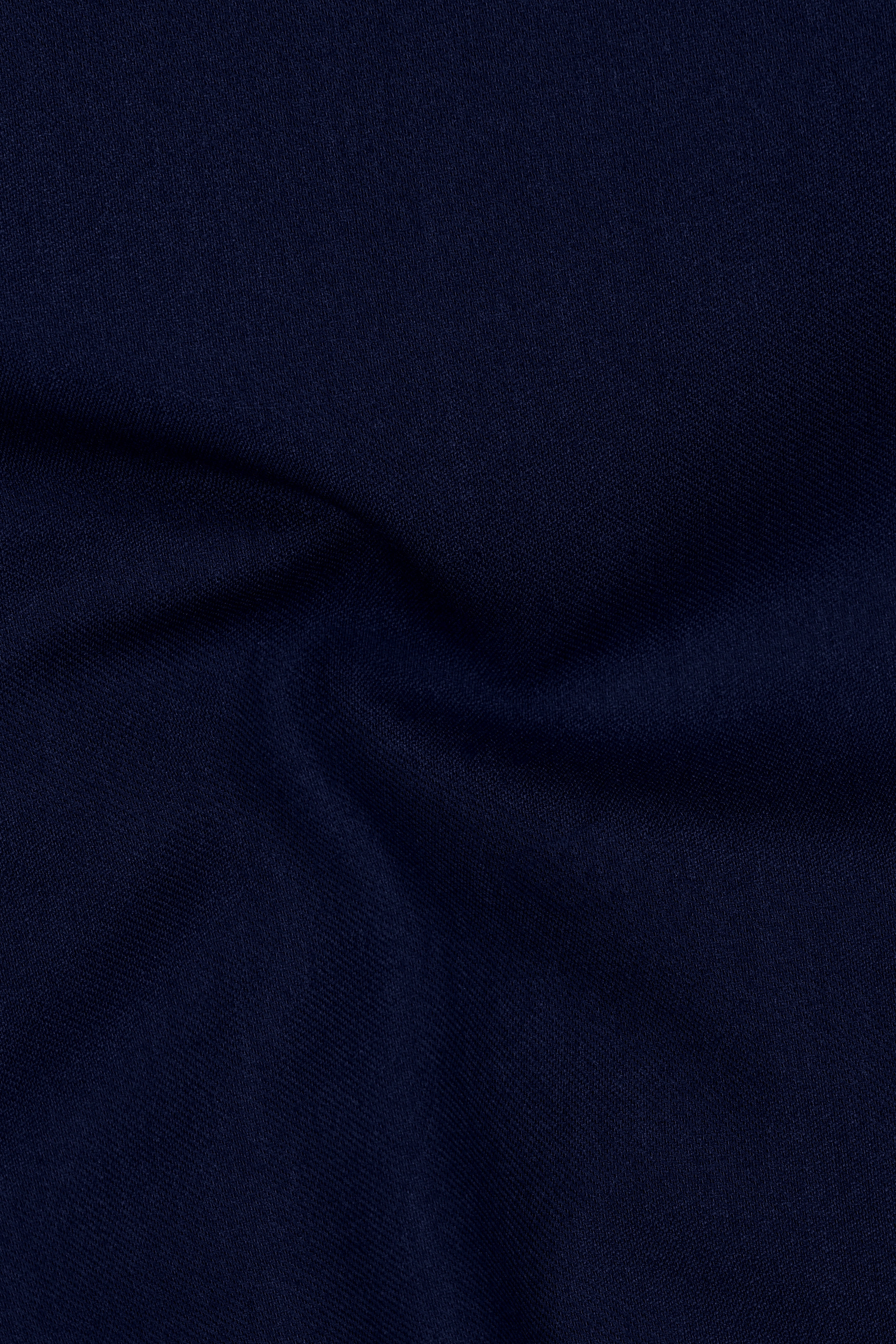 Indavor-Cinder Blue Wool Rich Cross Placket Bandhgala Suit