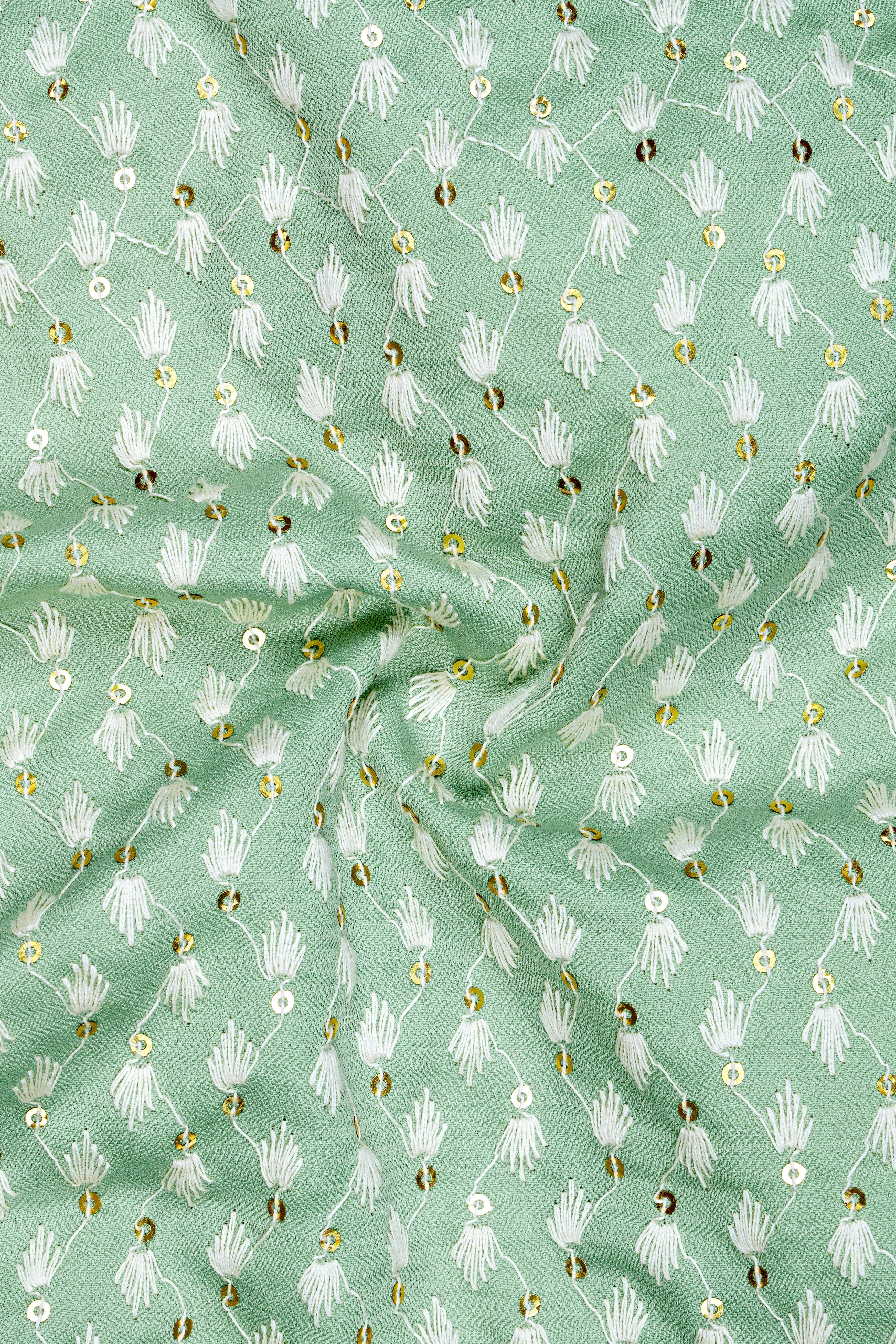 Veressa-Tasman Green Embroidered Viscose Designer Tuxedo Suit