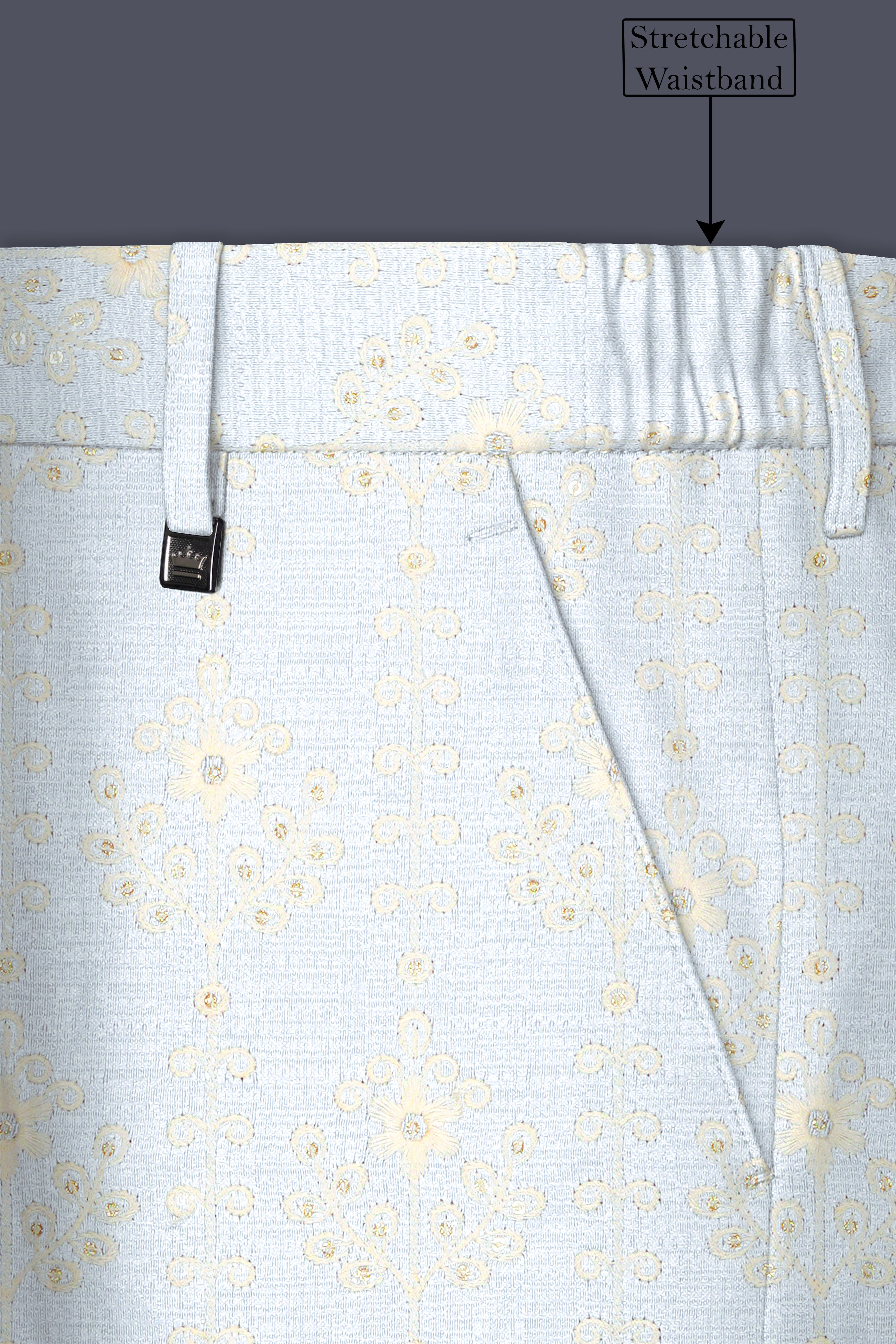 Rosavon-Merino Cream and Merlot Red Multicolour Thread and Sequin Embroidered Designer Suit