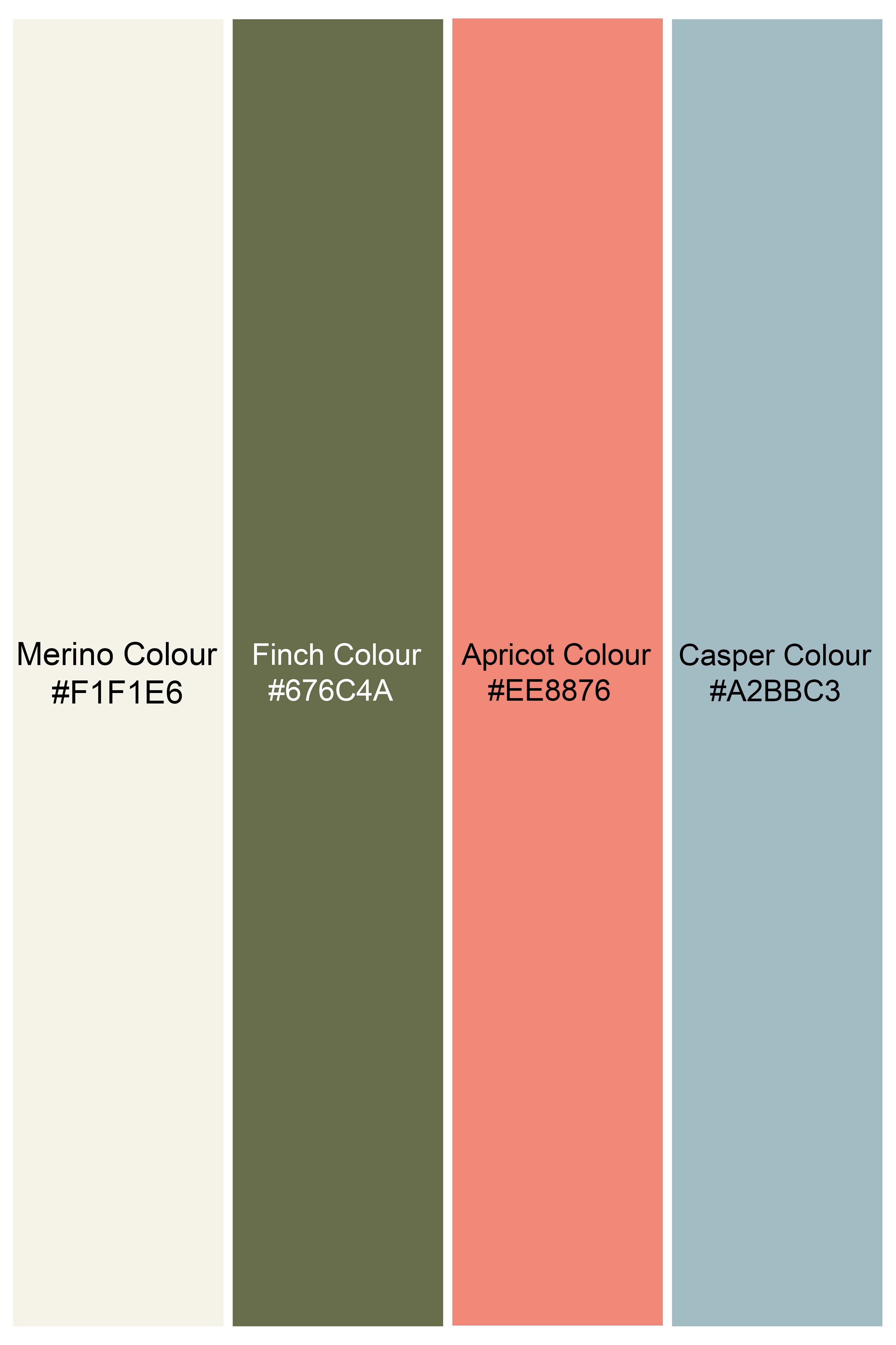 Auressa-merino Cream And Finch Green Multicolour Thread and Sequin Embroidered Designer Suit