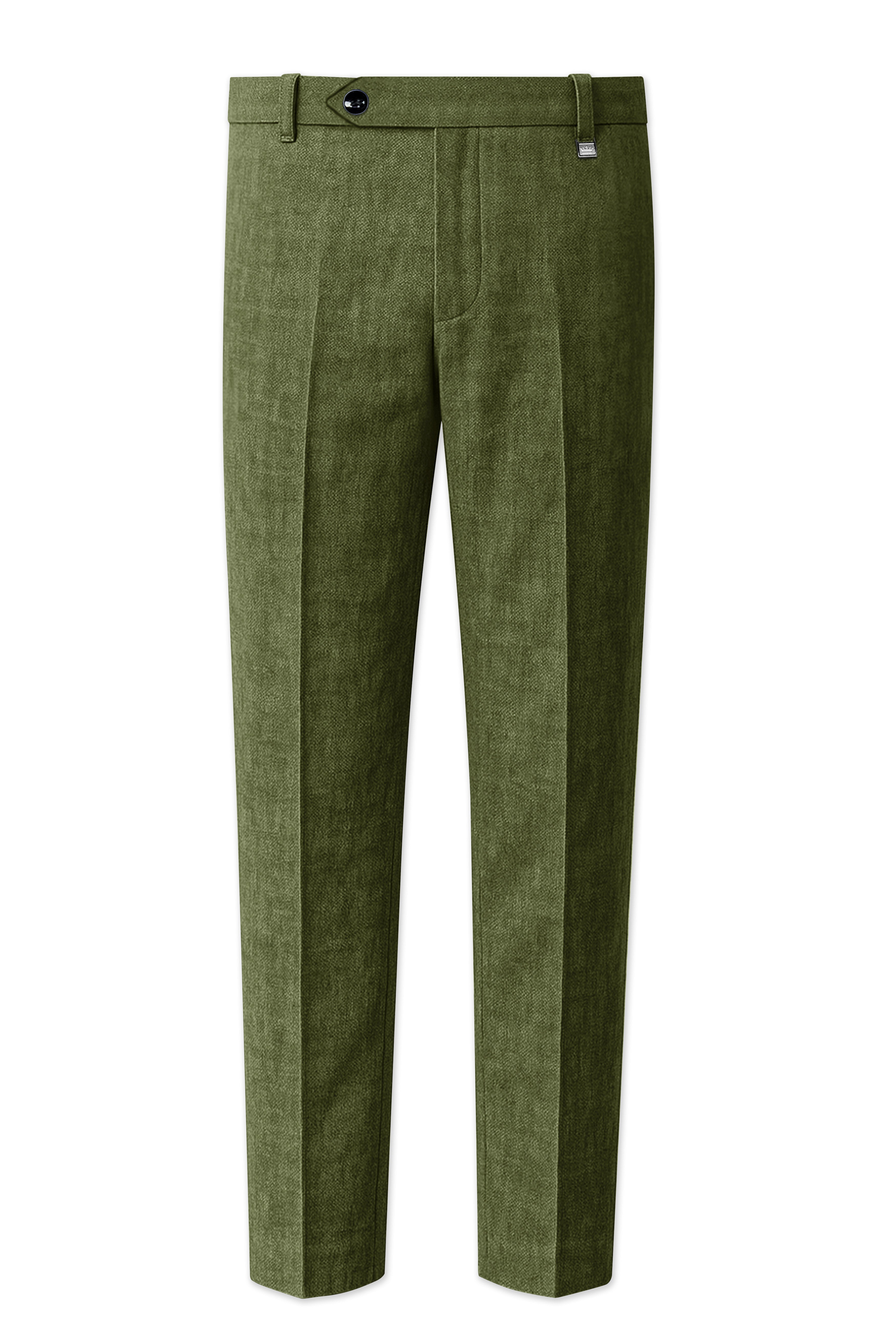 Gravino-Rifle Green Luxurious Linen Single Breasted Sports Suit