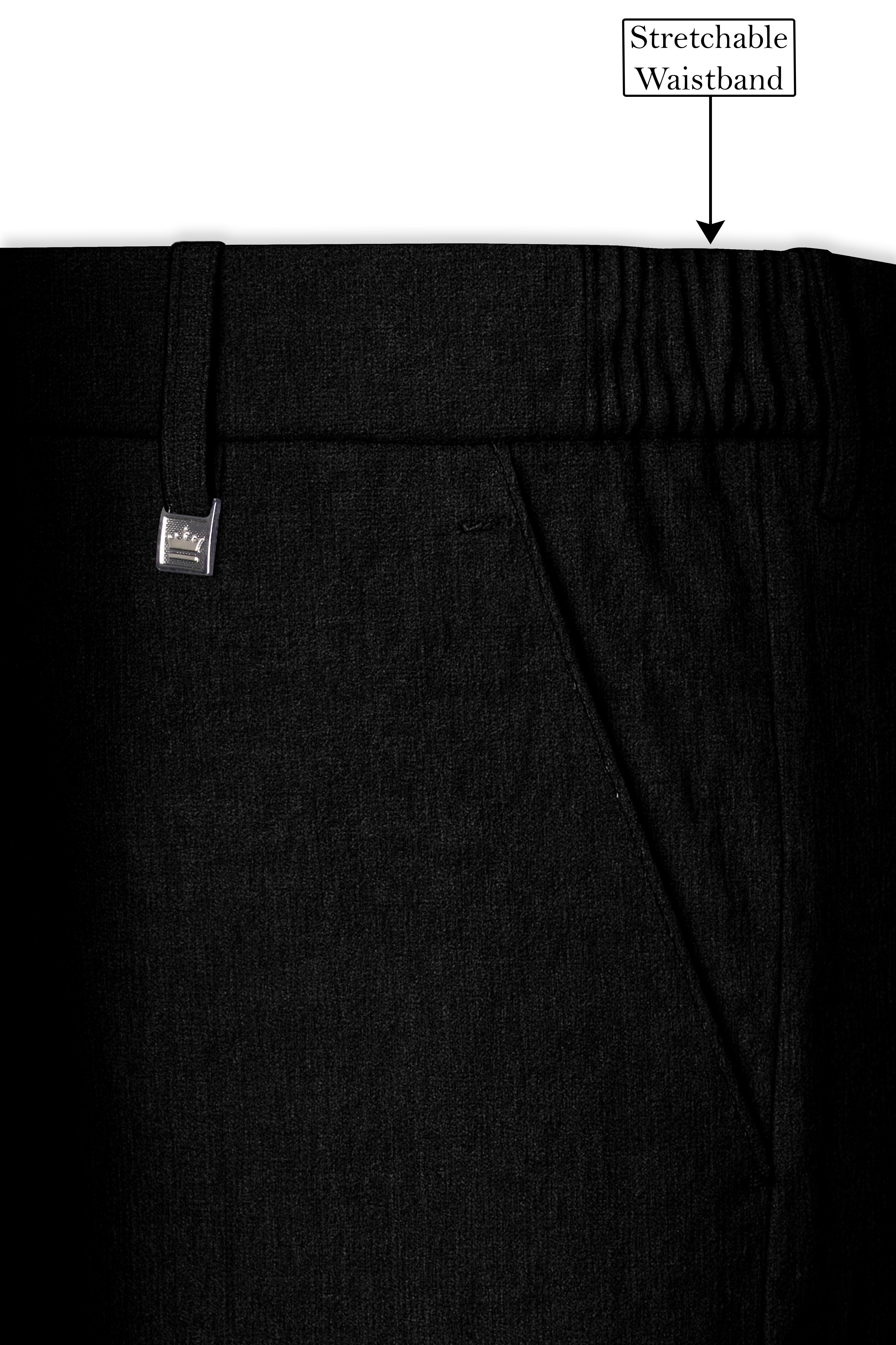 Nerjade-Jade Black Luxurious Linen Single Breasted Sports Suit