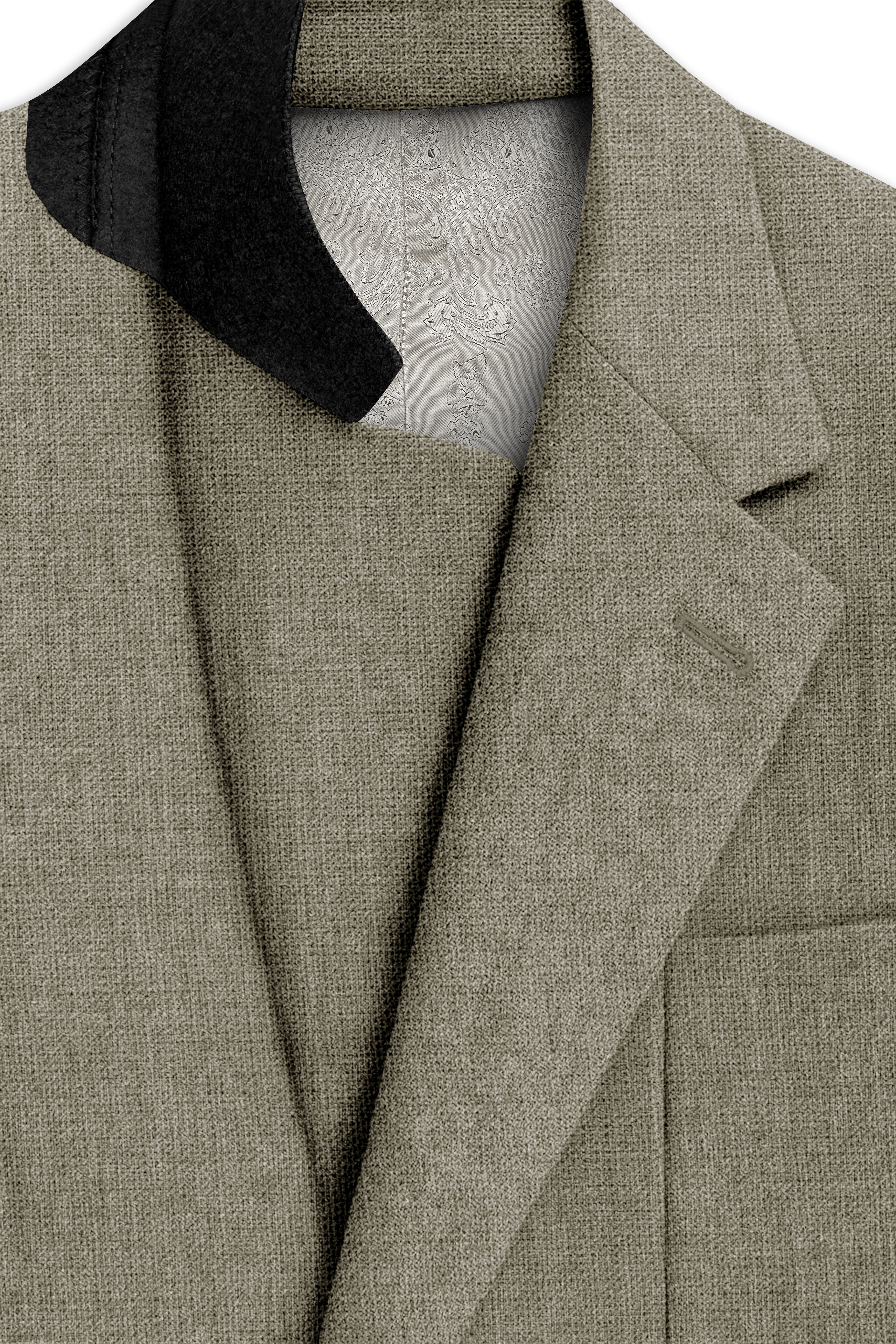 Virenza-Thistle Green Luxurious Linen Single Breasted Sports Suit