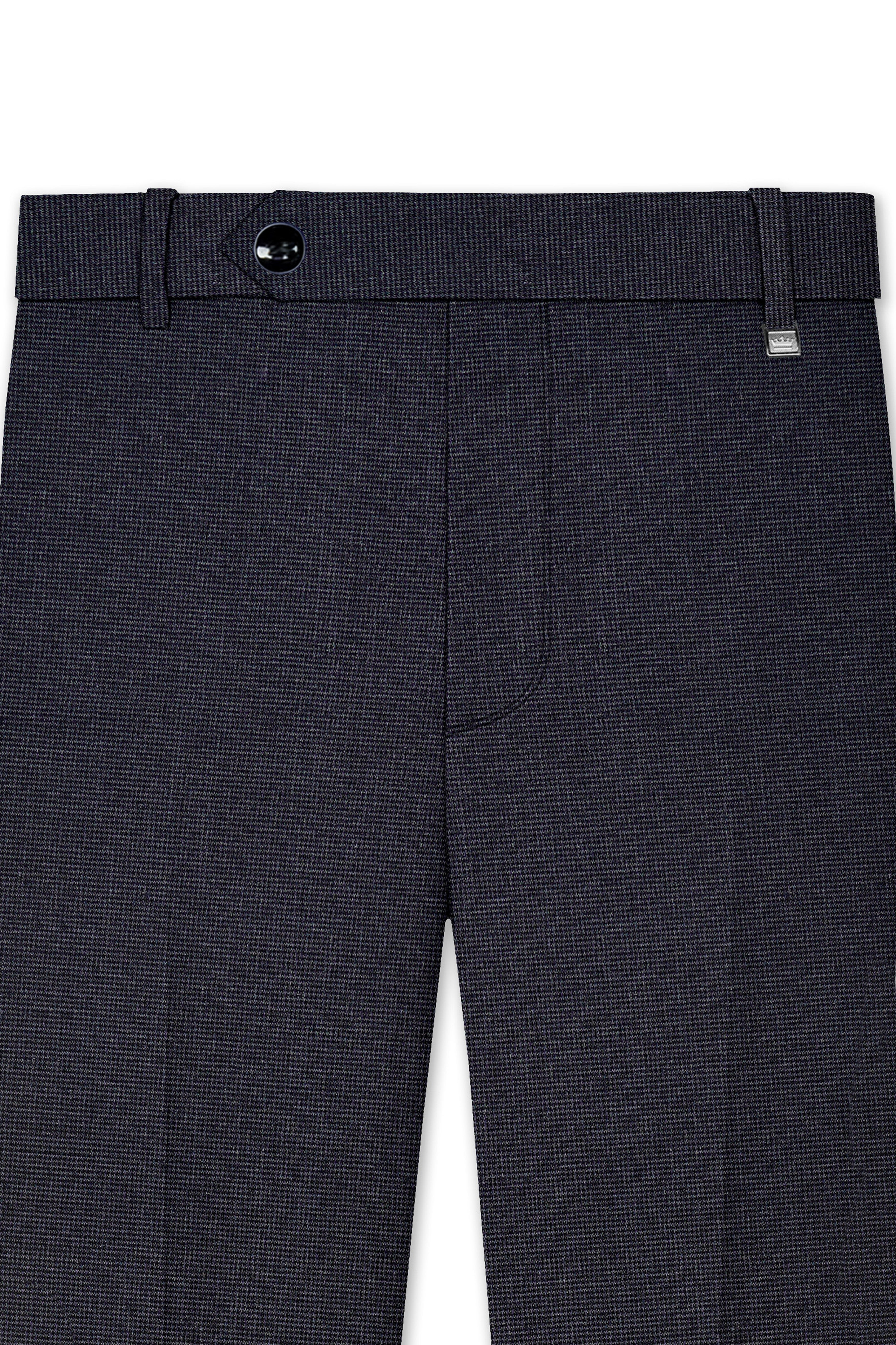 Cinerro-Shark Gray Textured Wool Rich Single Breasted Suit