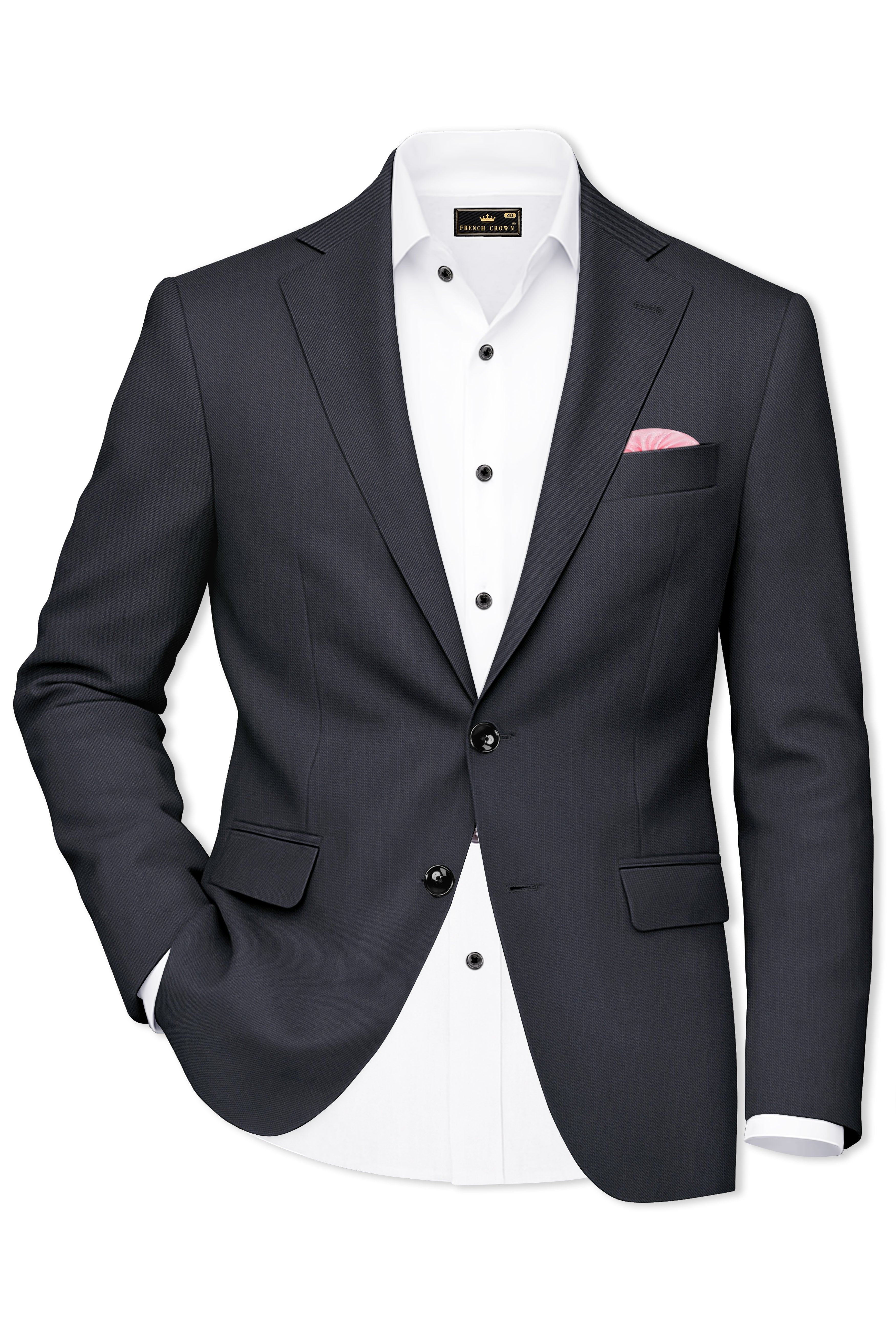 Argenvo-Baltic Sea Gray Wool Rich Single Breasted Suit