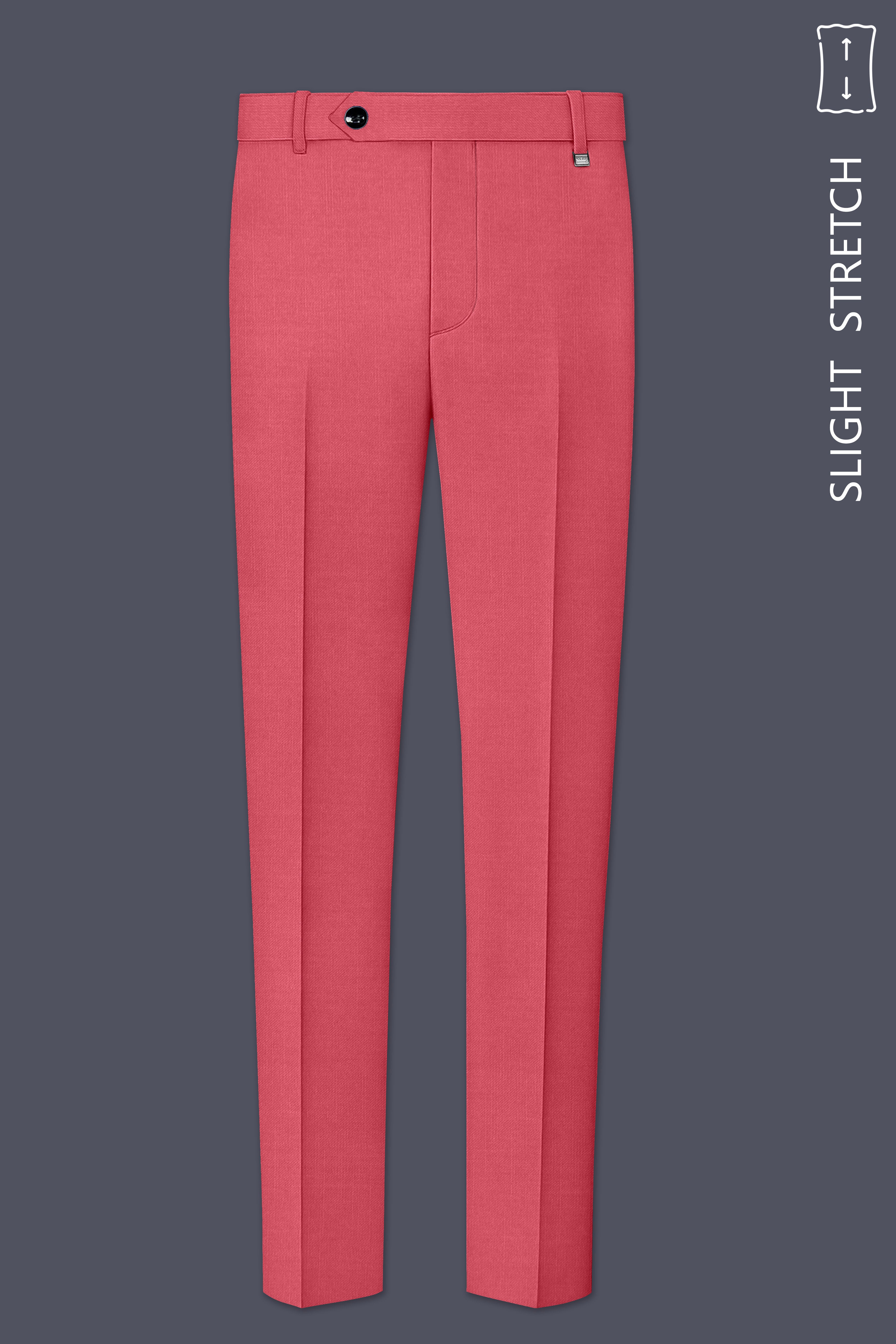 Aurerosa-Roman Pink Wool Rich Single Breasted Slight Stretch Suit