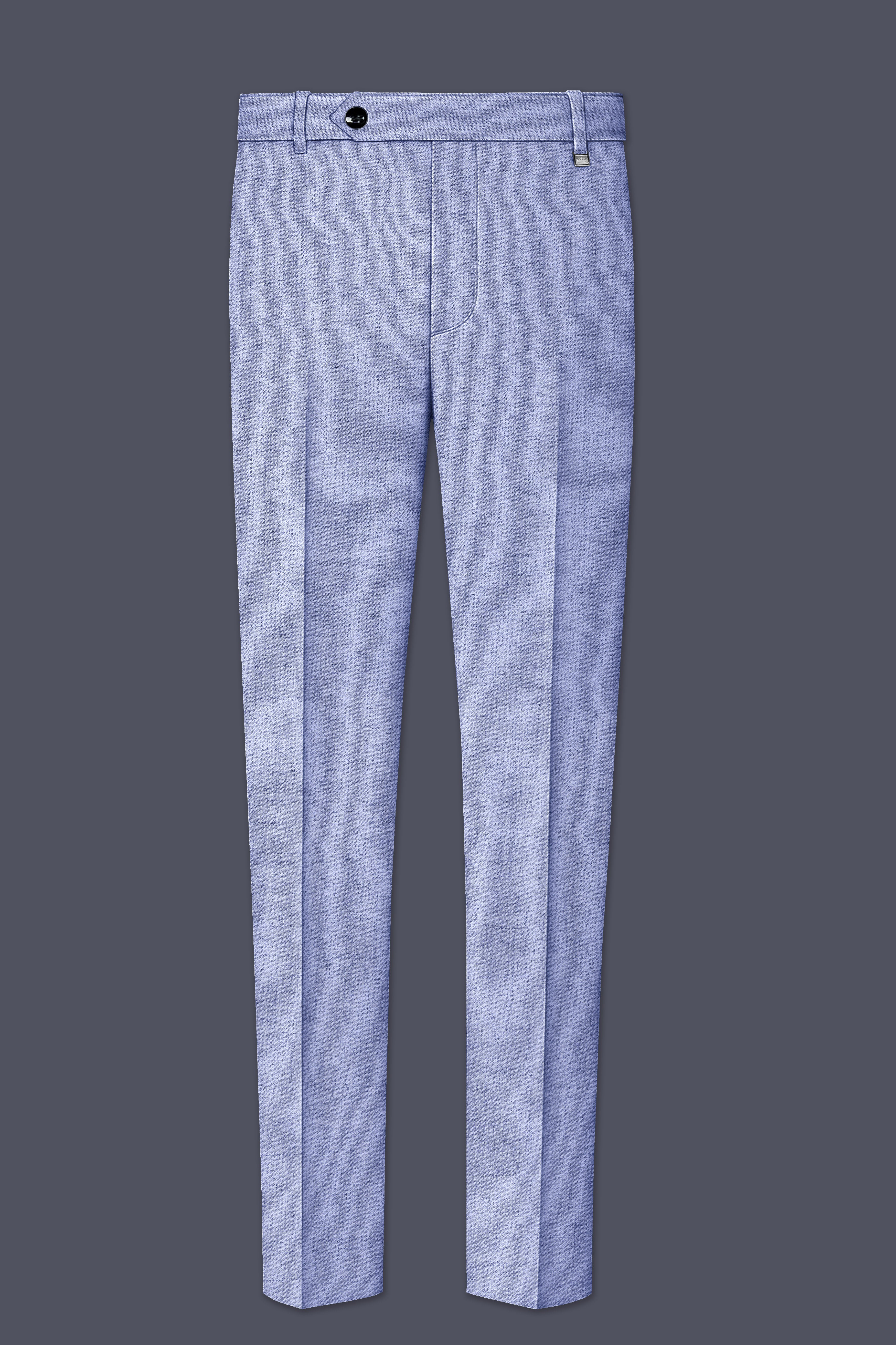 Nordic-Logan Blue Textured Tweed Single Breasted Sports Suit