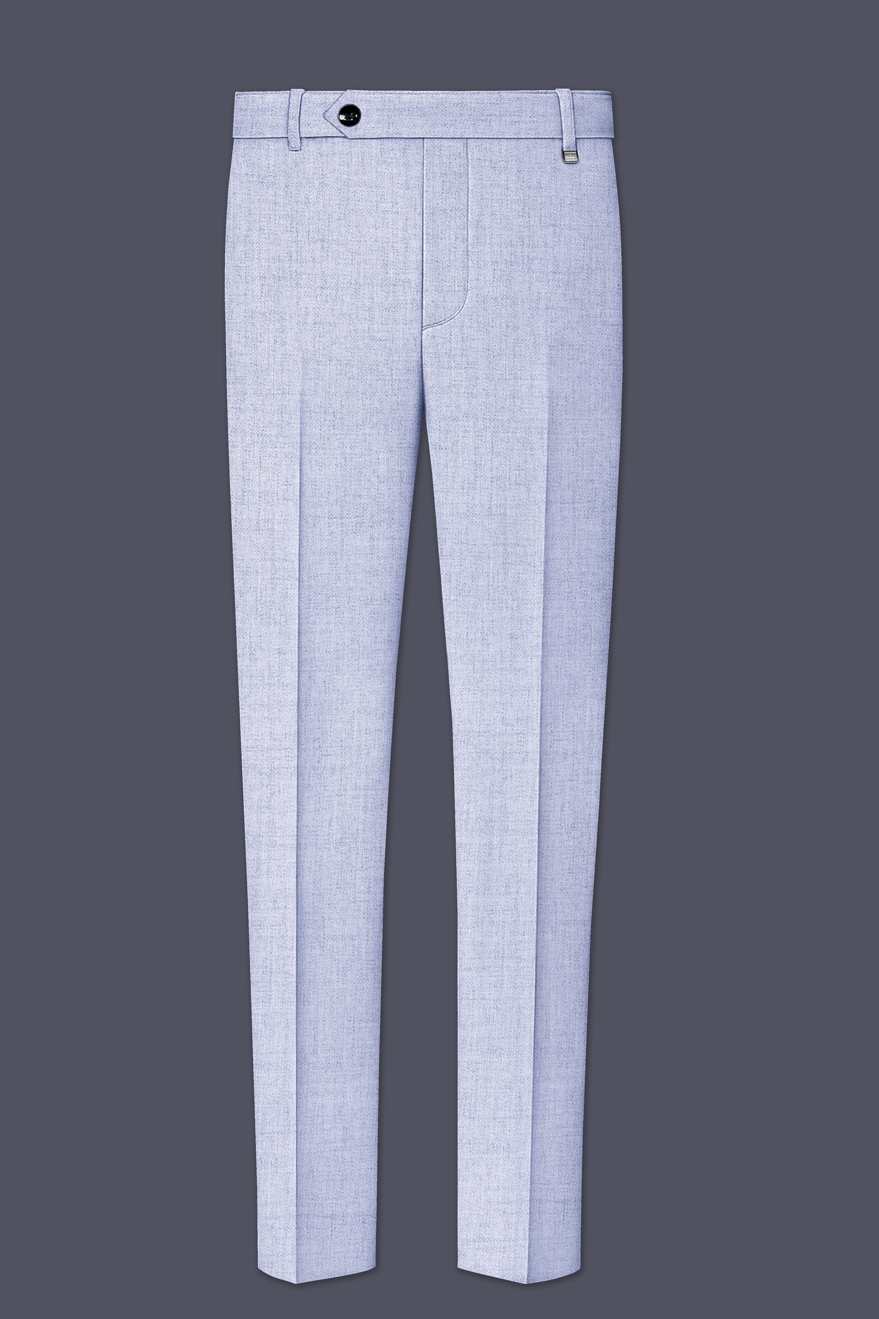 Celestia-Frosted Lilac Blue Textured Tweed Single Breasted Sports Suit