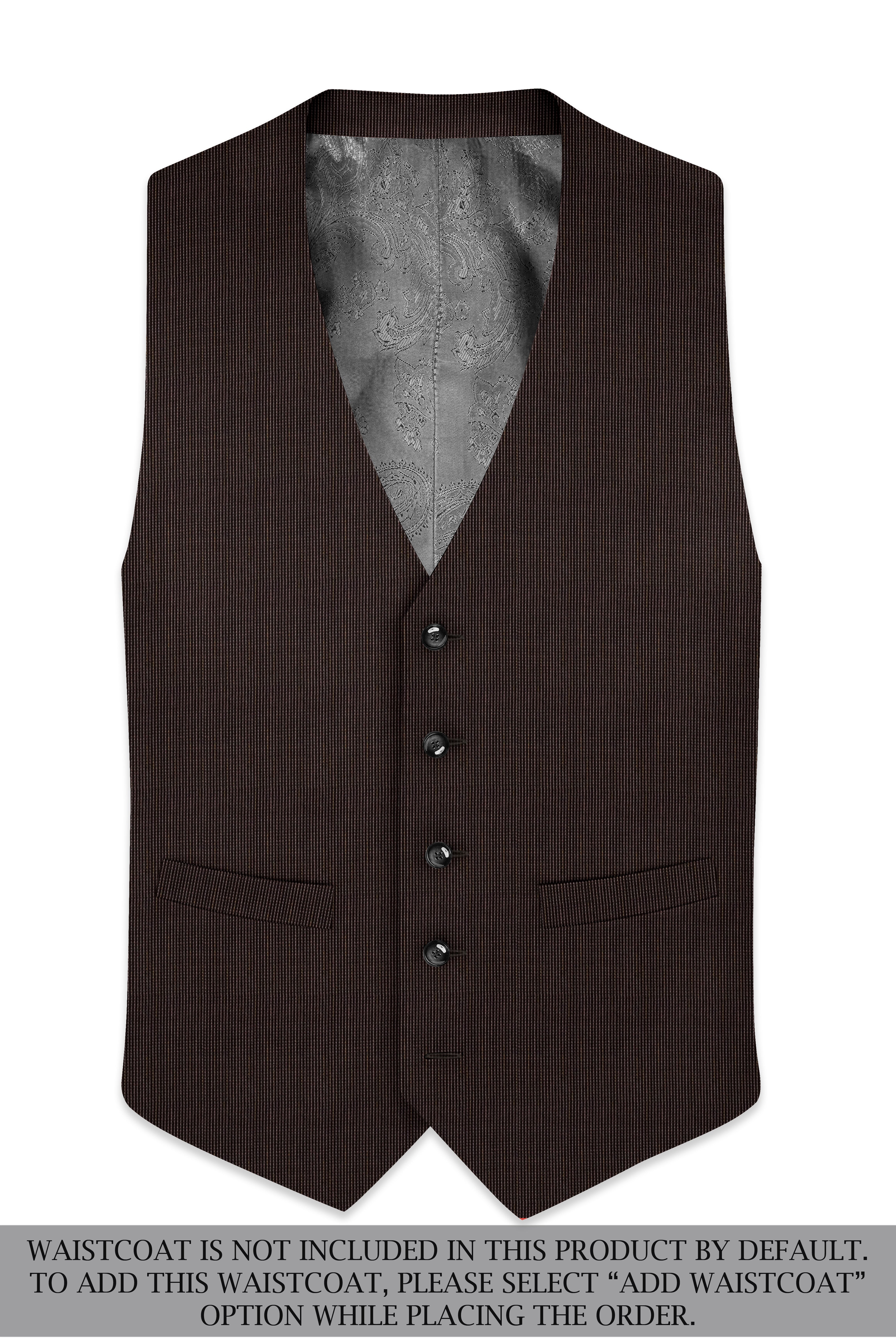 Brunvoro-Acadia Brown Textured Wool Rich Single Breasted Suit