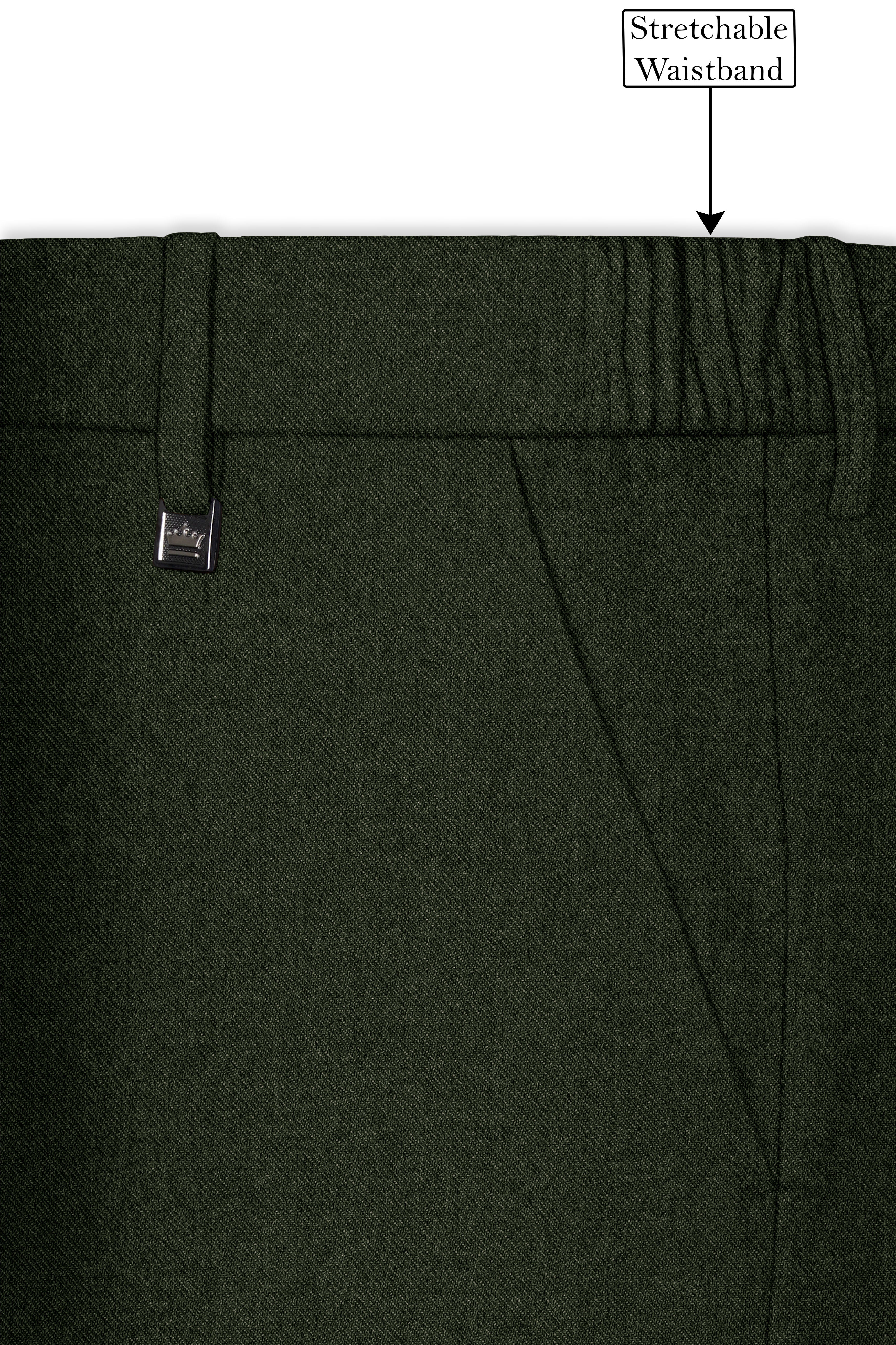 Olvoro-Rifle Green Textured Tweed Double Breasted Suit