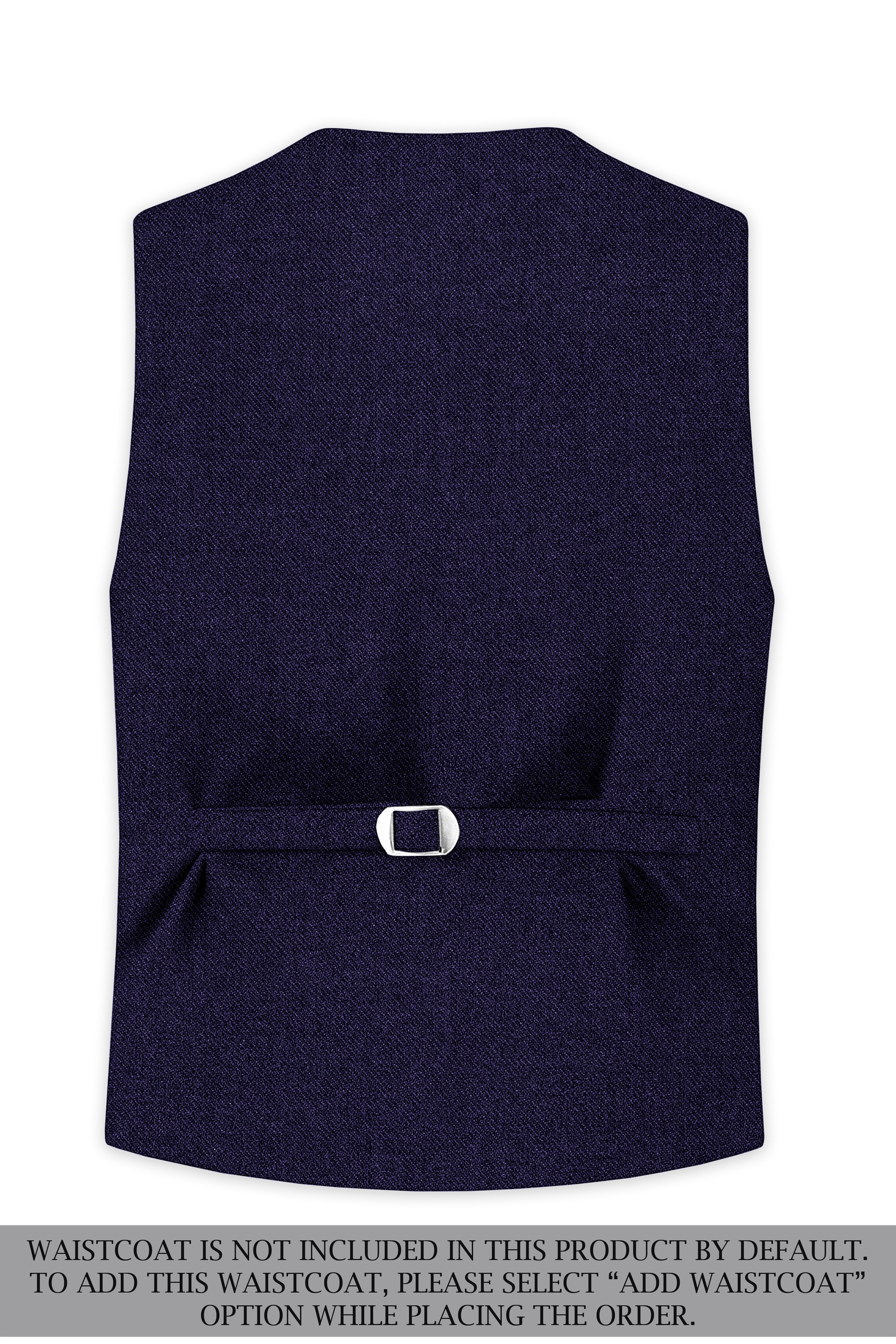 Bluvoro-Mirage Blue Textured Tweed Double Breasted Suit