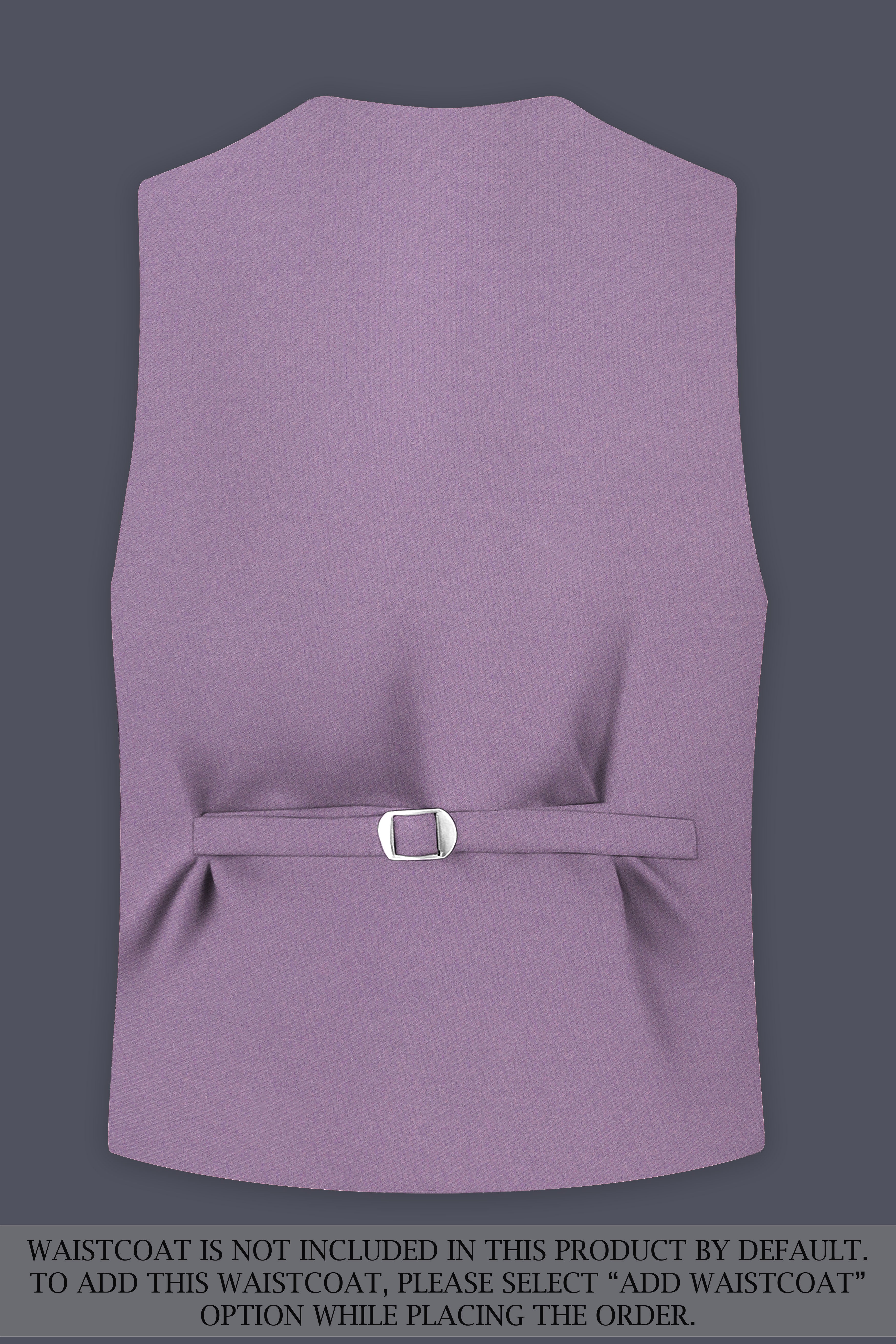 Violeto-Korean Mobster Purple 4-Way Stretch Wool Rich Double Breasted Suit