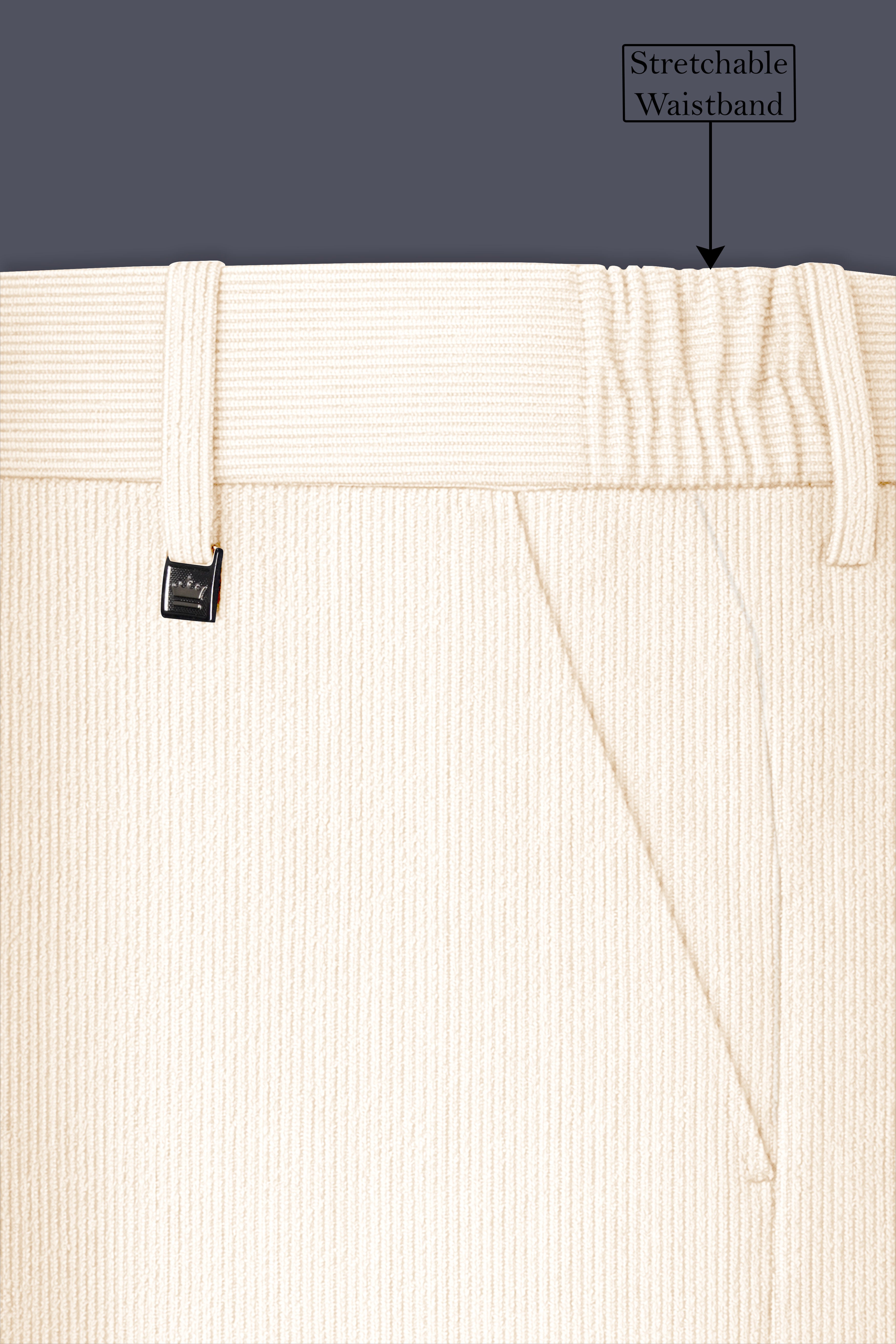 Ivoro-Swizzle Cream Corduroy Premium Single Breasted Sports Suit