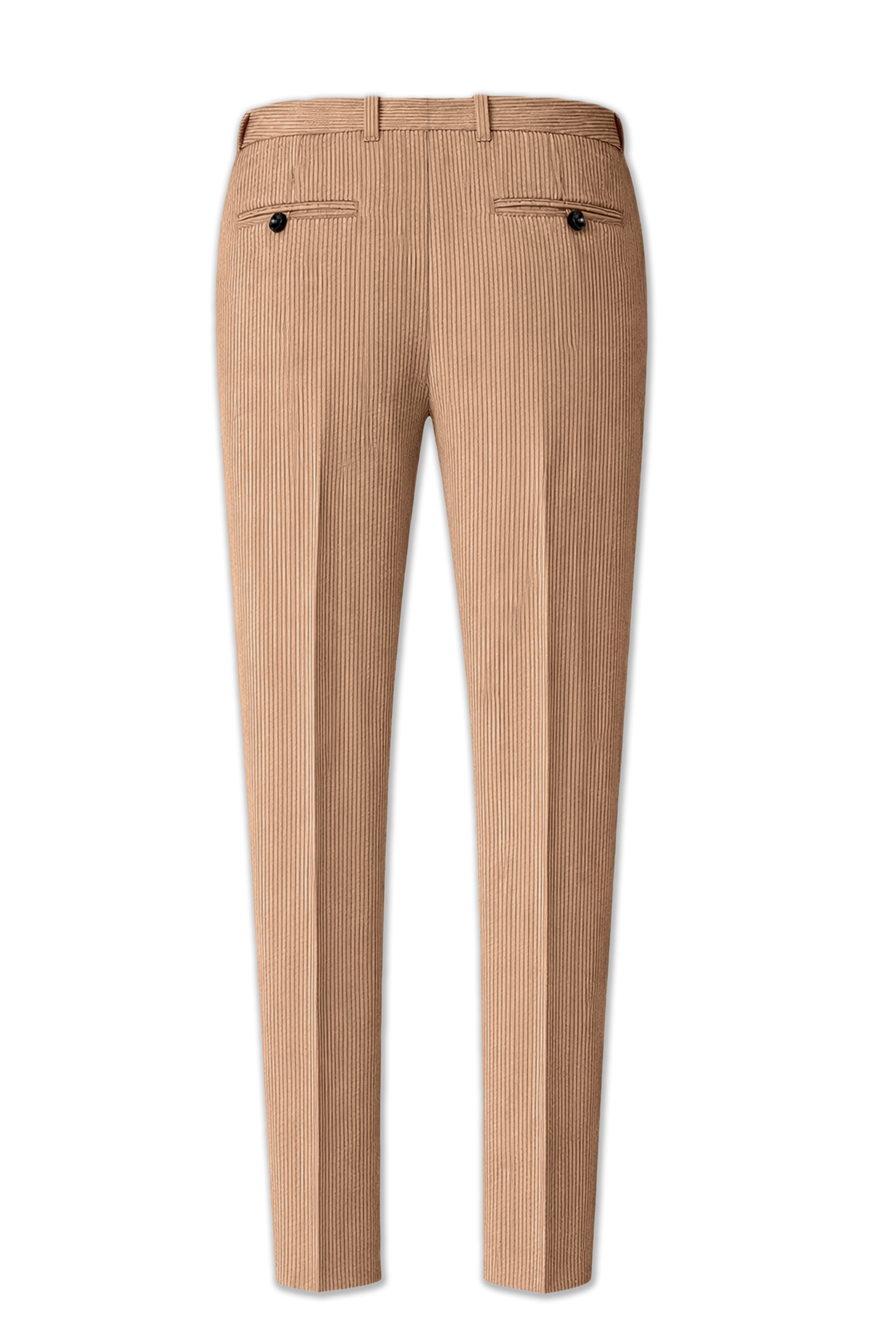 Cordenza-Muesli Brown Corduroy Premium Single Breasted Sports Suit